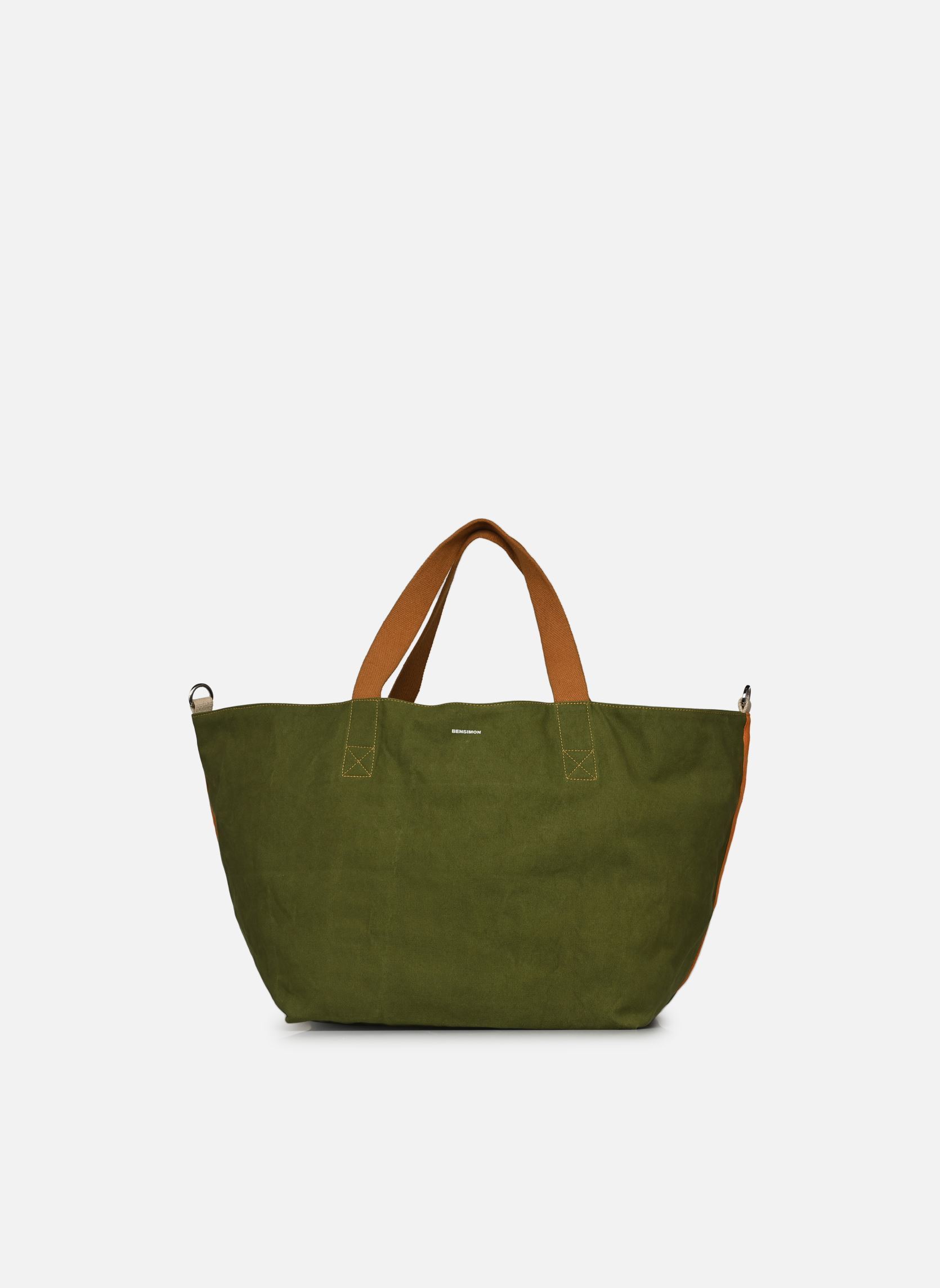 Sacs bandoulière SHOP.BAG NELLORE L femme vert Bensimon Sacs bandoulière SHOP.BAG NELLORE L femme vert Kaki