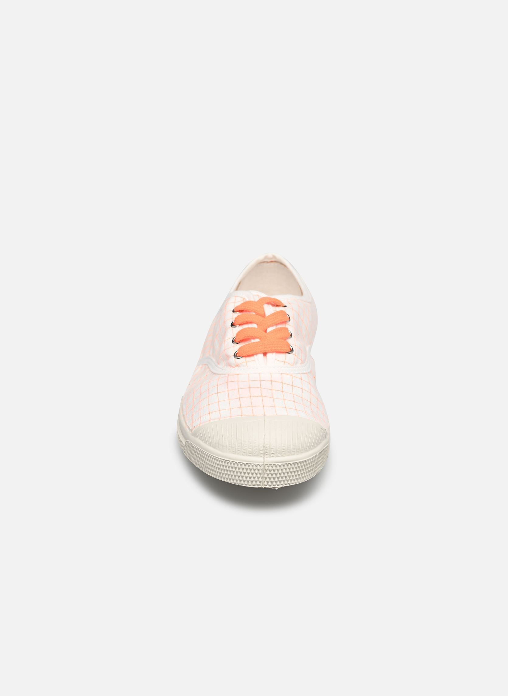 Baskets toile Lacet Femme Neon Checks femme orange Bensimon Baskets toile Lacet Femme Neon Checks femme orange ORANGE FLUO