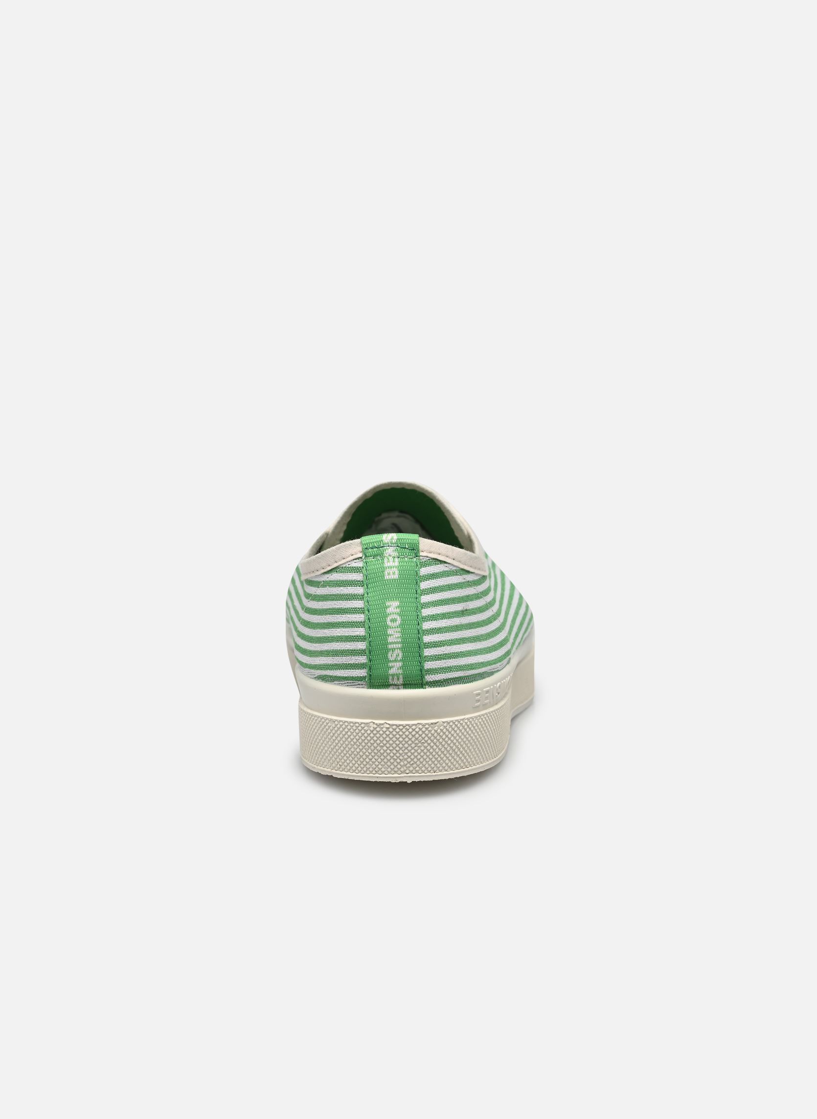 Baskets toile Romy Femme Small Stripes femme vert Bensimon Baskets toile Romy Femme Small Stripes femme vert BASILIC