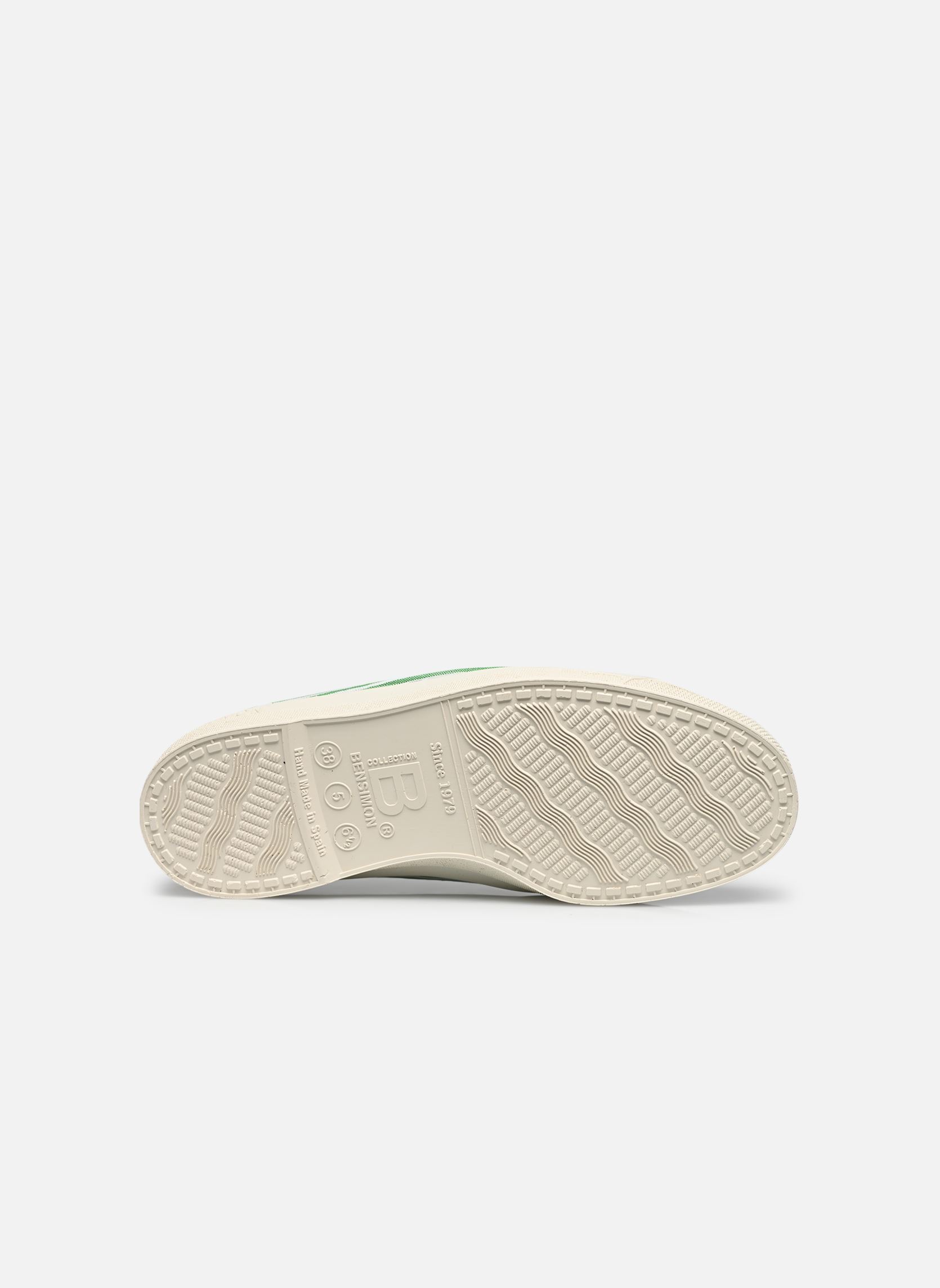Baskets toile Romy Femme Small Stripes femme vert Bensimon Baskets toile Romy Femme Small Stripes femme vert BASILIC
