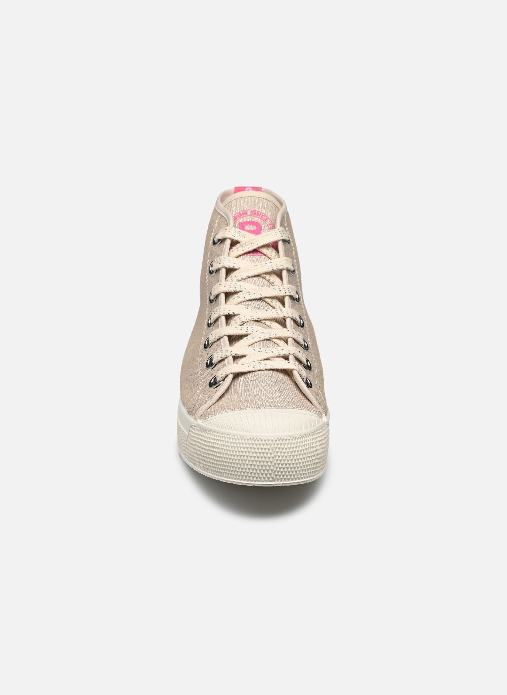 Baskets toile Stella Femme Ecru Shiny femme argent Bensimon Baskets toile Stella Femme Ecru Shiny femme argent ARGENT