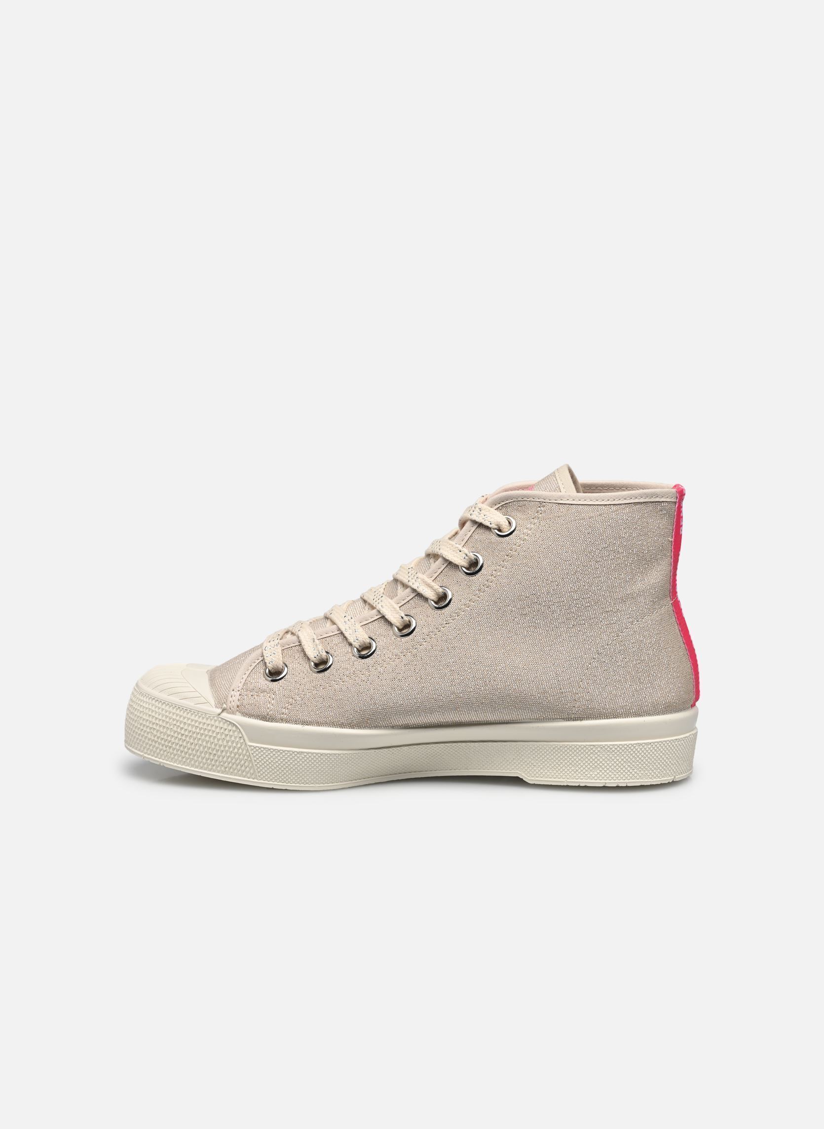 Baskets toile Stella Femme Ecru Shiny femme argent Bensimon Baskets toile Stella Femme Ecru Shiny femme argent ARGENT