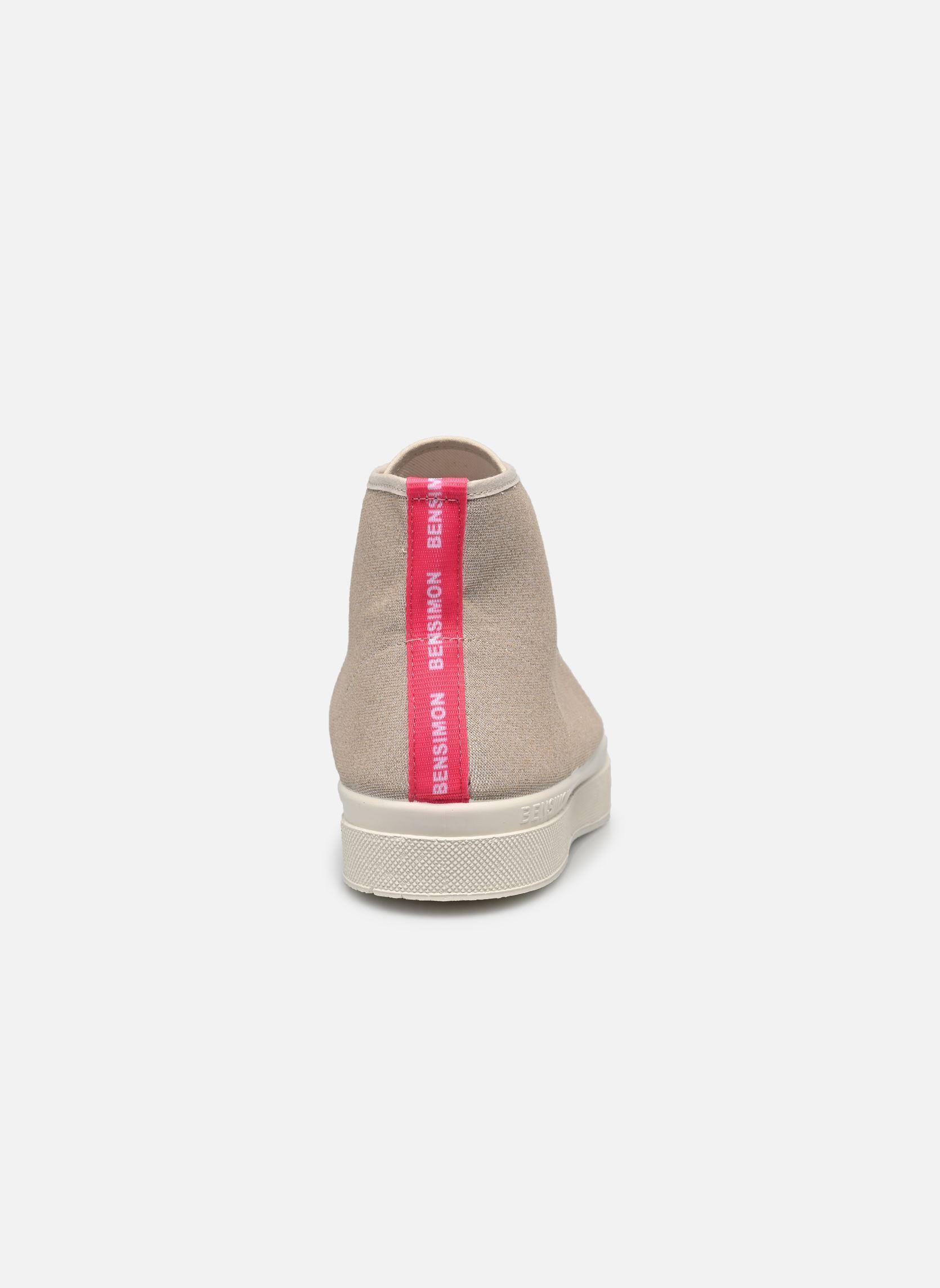Baskets toile Stella Femme Ecru Shiny femme argent Bensimon Baskets toile Stella Femme Ecru Shiny femme argent ARGENT