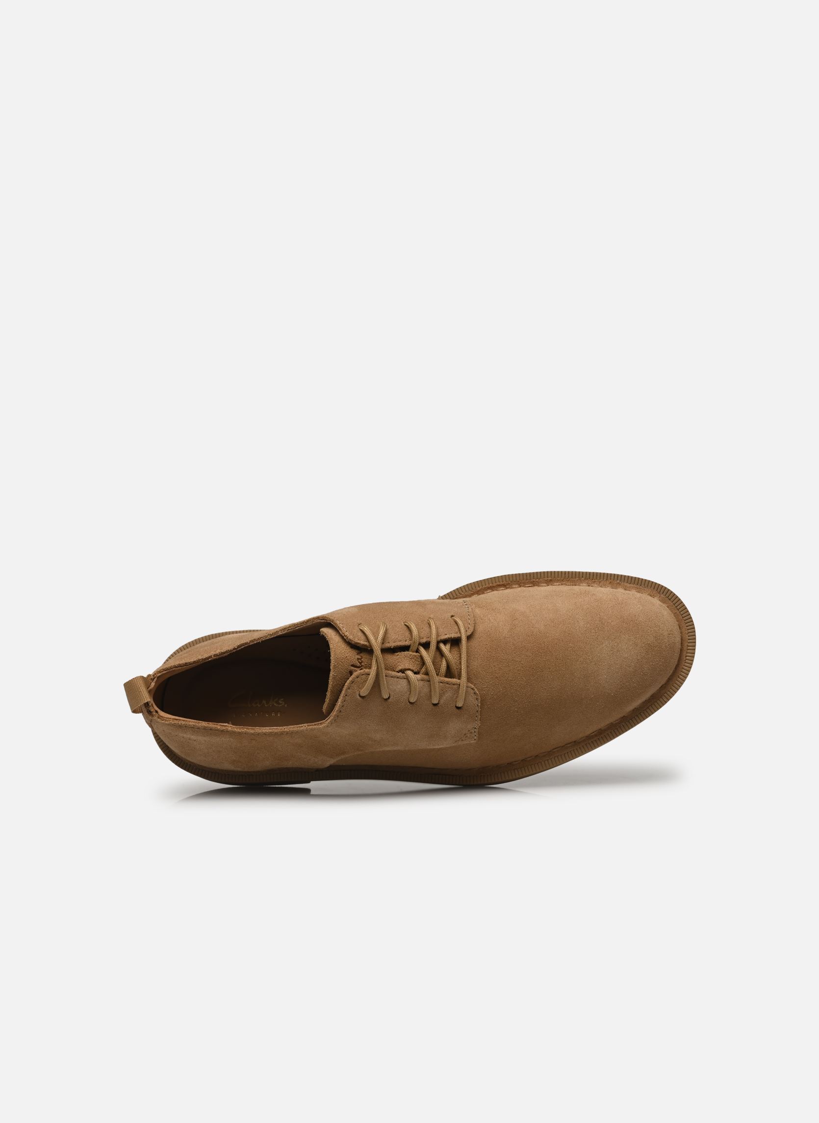 Derbys Martock Lace herren beige Clarks Derbys Martock Lace herren beige DARK SAND SUEDE