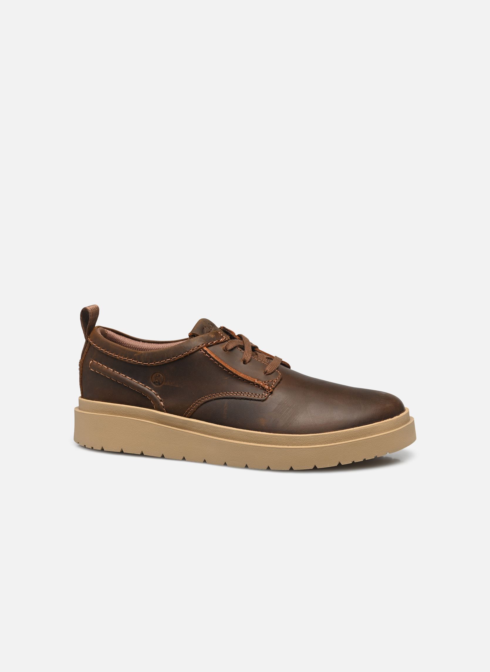 Zapatillas Polden Lace hombre marrón Clarks Zapatillas Polden Lace hombre marrón BEESWAX LEATHER