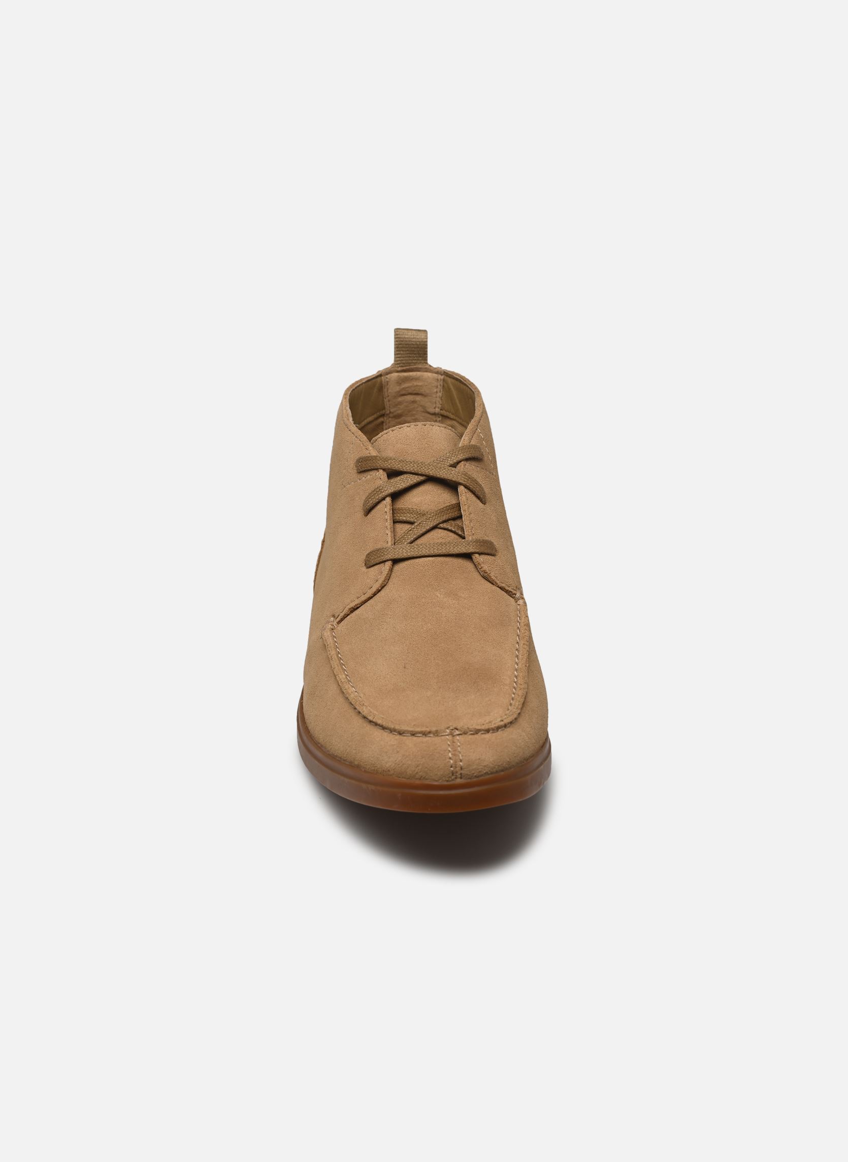 Enkellaarzen en laarzen Torford Mid heren beige Clarks Enkellaarzen en laarzen Torford Mid heren beige DARK SAND SUEDE