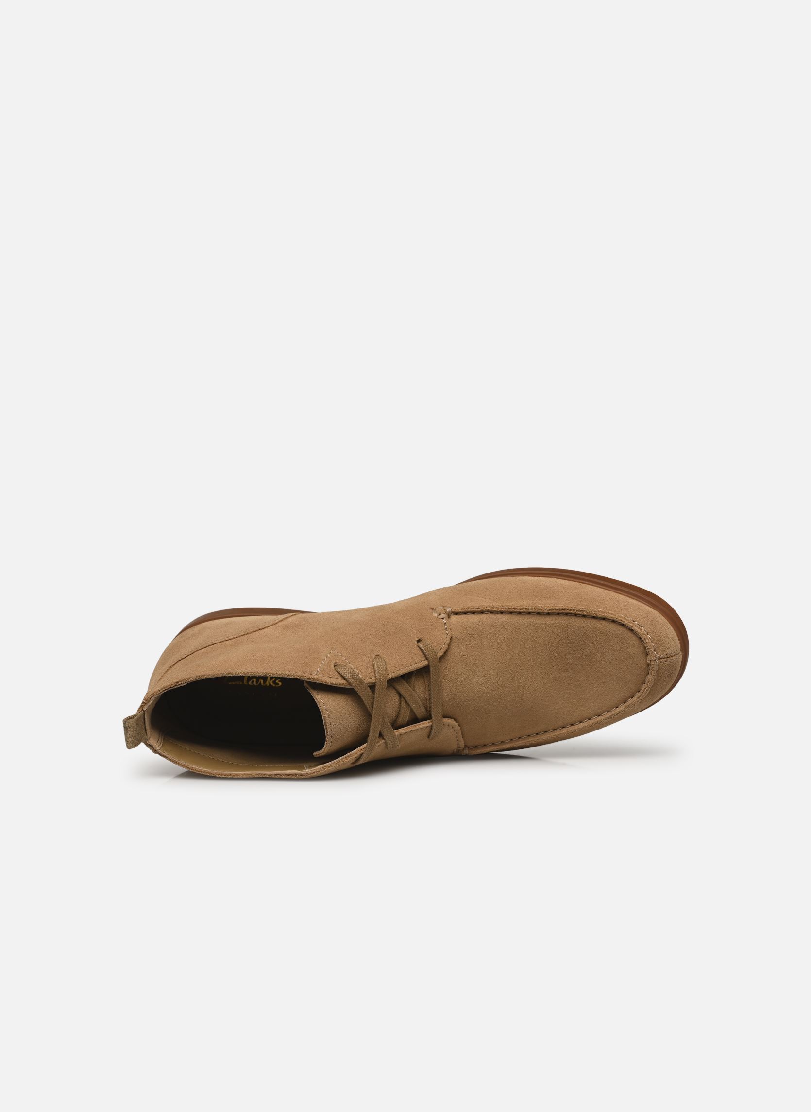 Enkellaarzen en laarzen Torford Mid heren beige Clarks Enkellaarzen en laarzen Torford Mid heren beige DARK SAND SUEDE