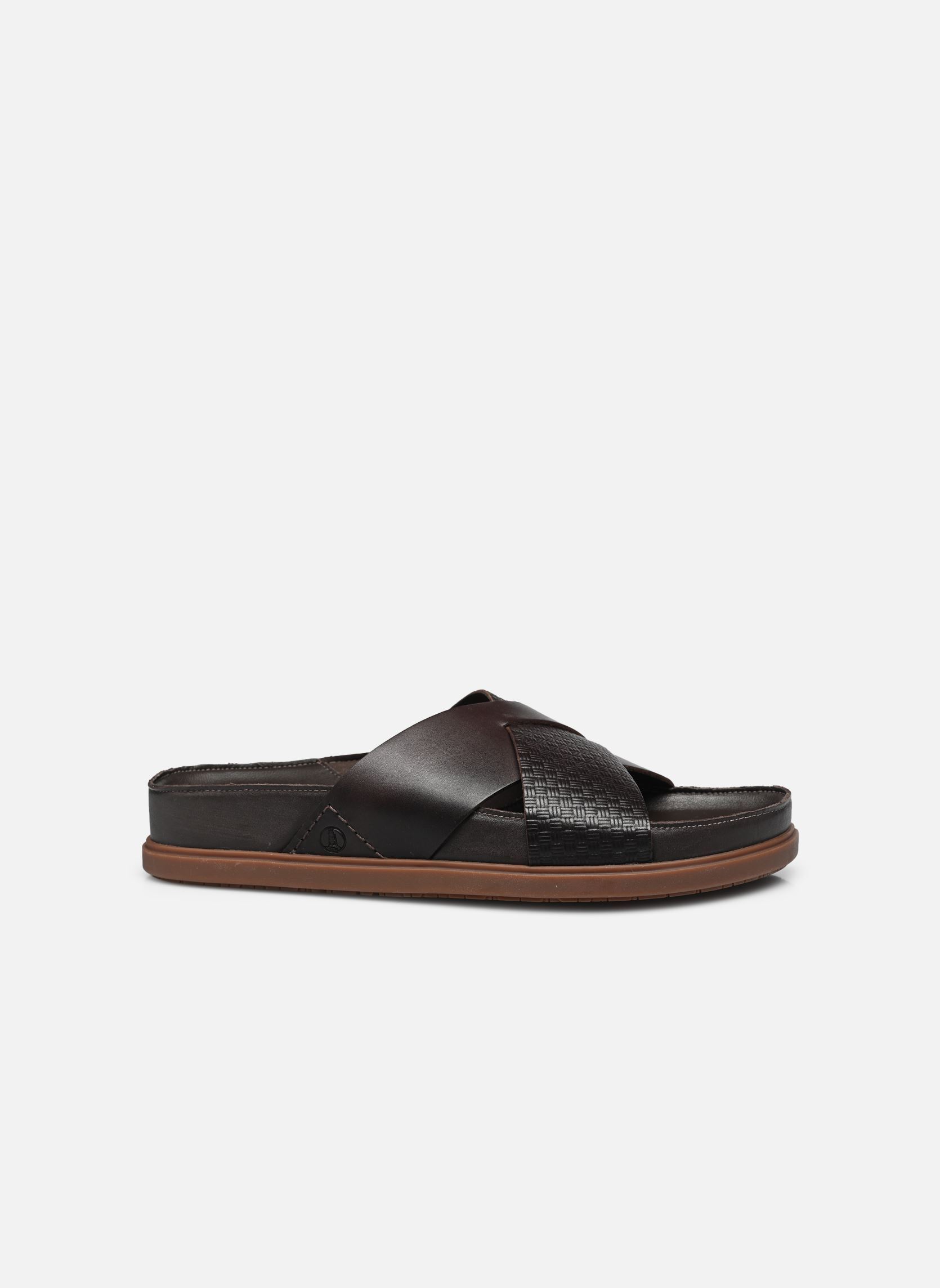 Sandalen en muilen Torford Cross heren bruin Clarks Sandalen en muilen Torford Cross heren bruin BROWN LEATHER