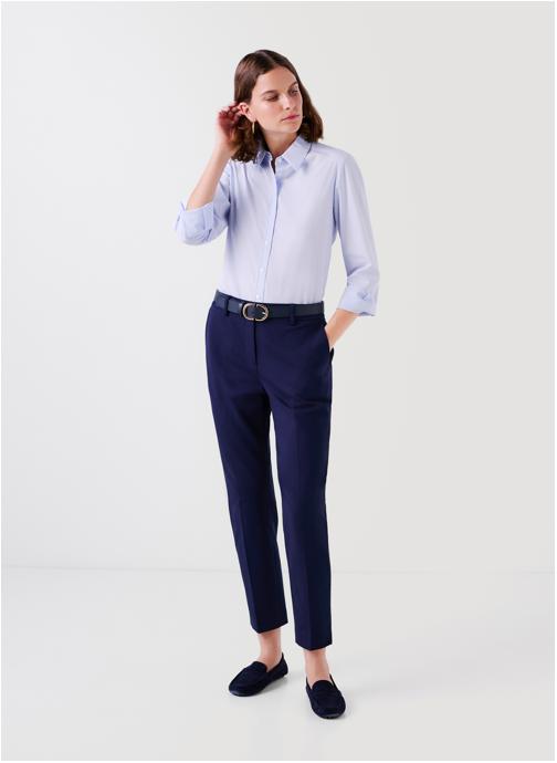 Caroll Pantalons droit 242P-PSIDIK femme bleu
