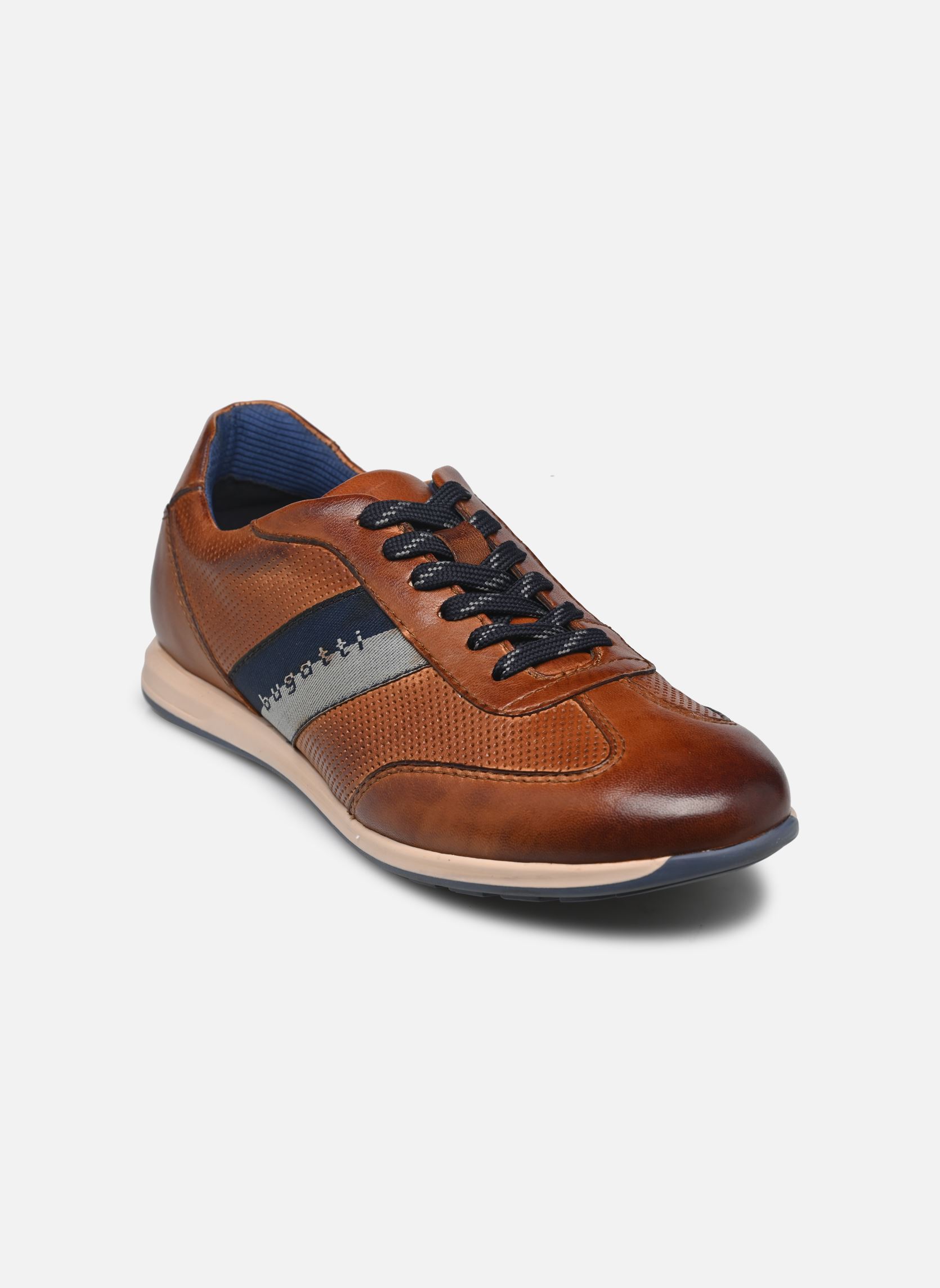Baskets basses Vesuvio homme marron Bugatti Baskets basses Vesuvio homme marron Cognac