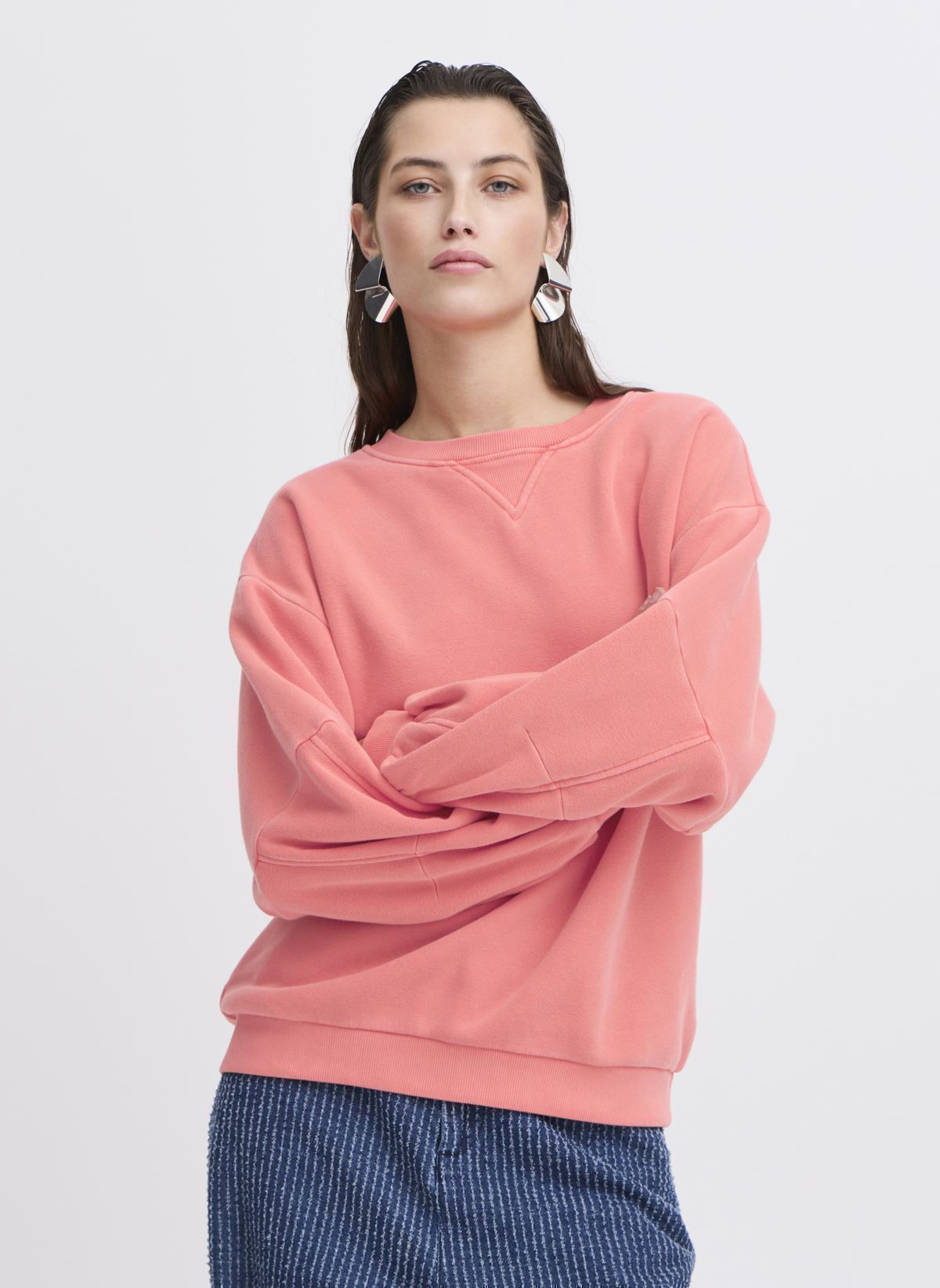 Sweater BYSTANA SWEAT dames roze B-Young Sweater BYSTANA SWEAT dames roze Porcelain Rose