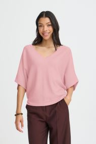 Pulls BYMMORLA VNECK SHORT SLEEVE femme noir