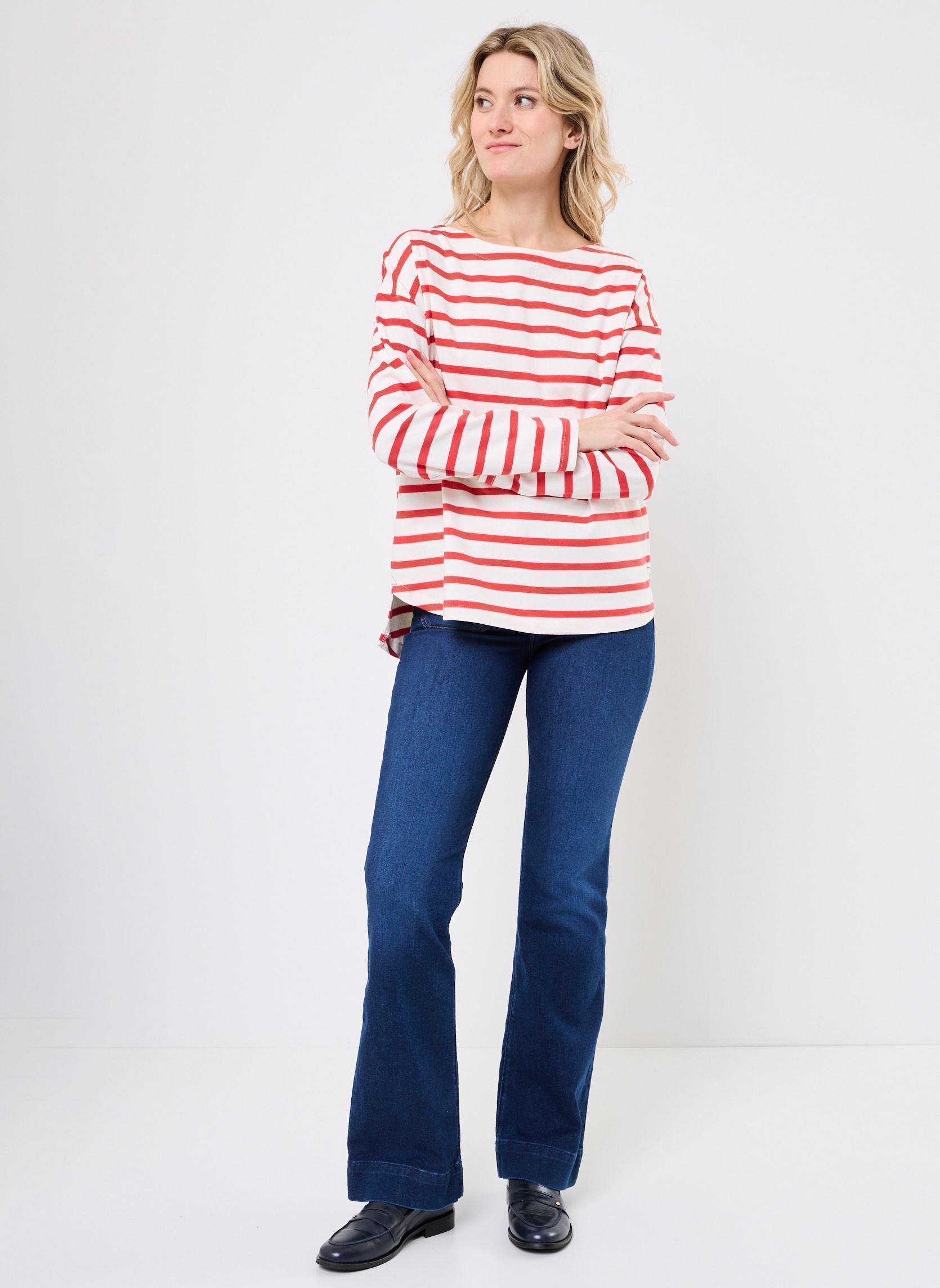 Pulls BYRAMSI PULLOVER femme bleu B-Young Pulls BYRAMSI PULLOVER femme bleu Poinsettia Mix