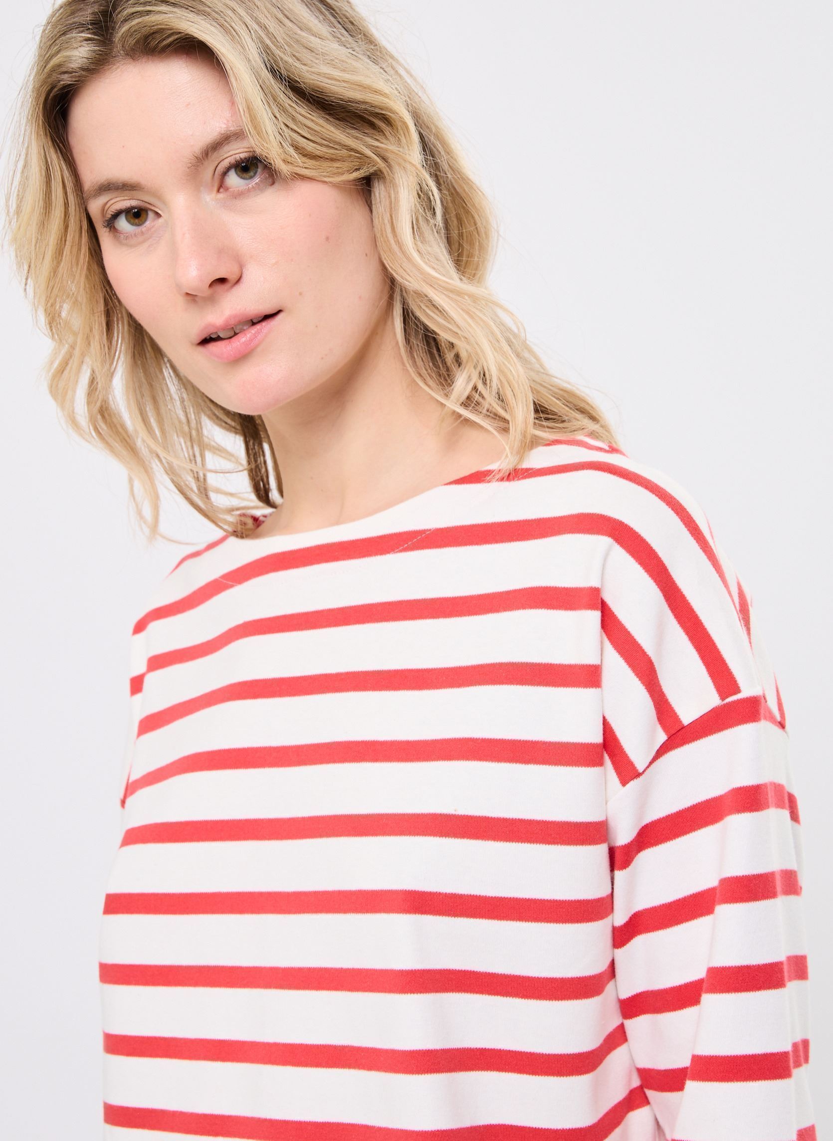 Pulls BYRAMSI PULLOVER femme bleu B-Young Pulls BYRAMSI PULLOVER femme bleu Poinsettia Mix