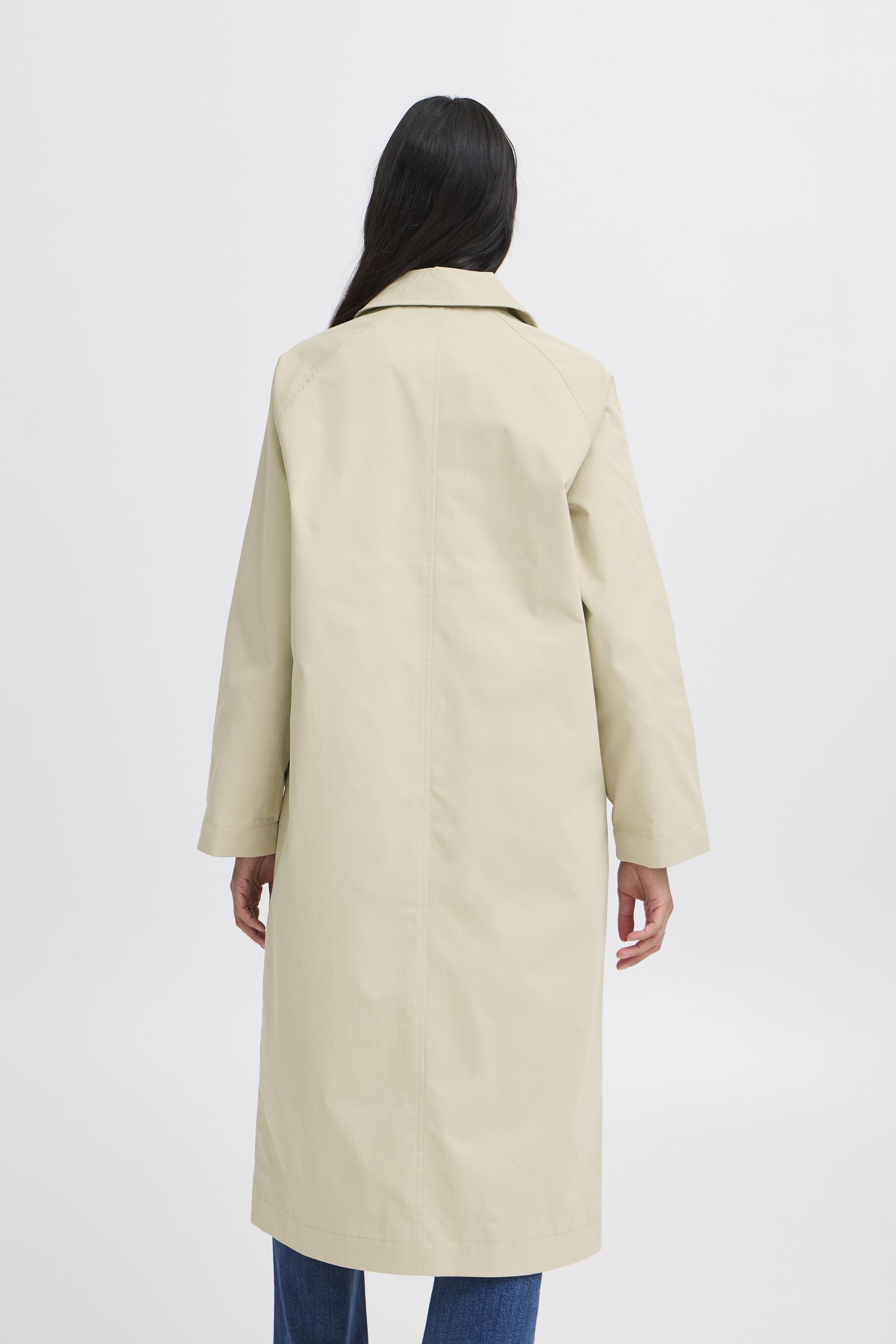Manteaux BYAMONA LONG COAT femme beige B-Young Manteaux BYAMONA LONG COAT femme beige Humus