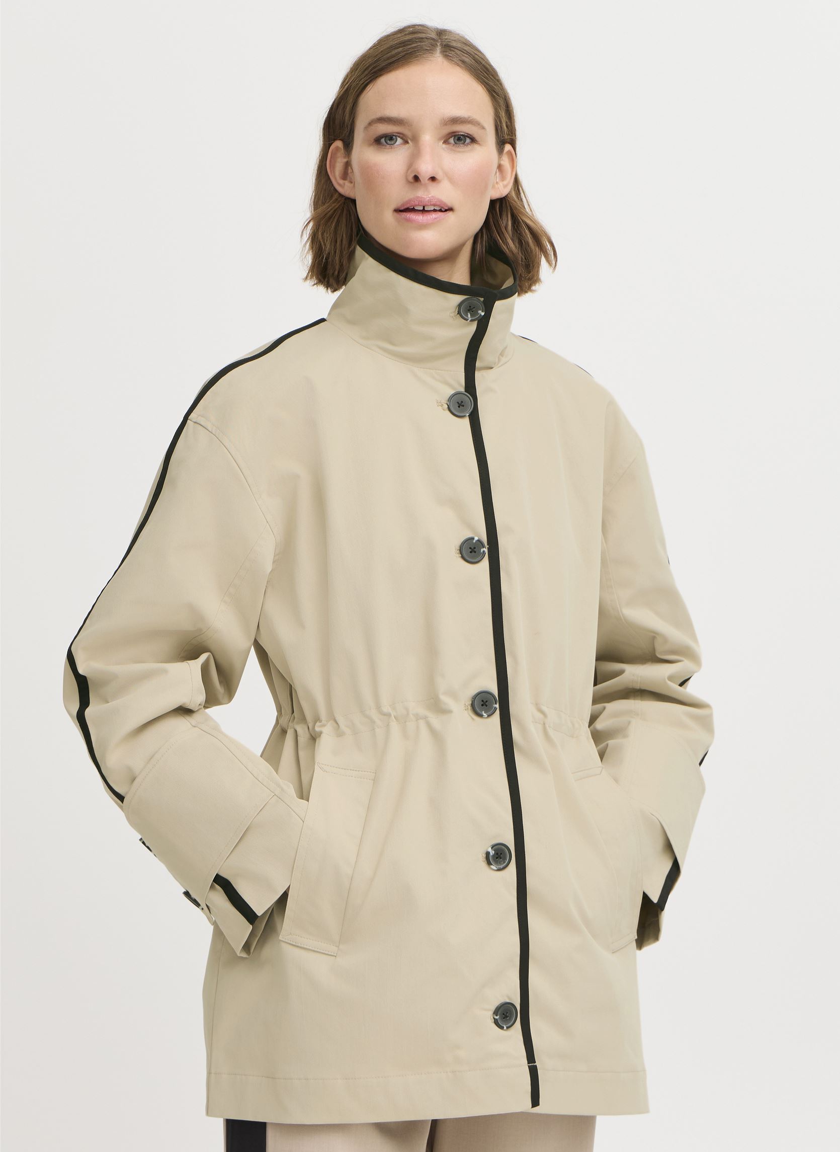 Mantels BYAMONA PARKA dames beige B-Young Mantels BYAMONA PARKA dames beige Humus