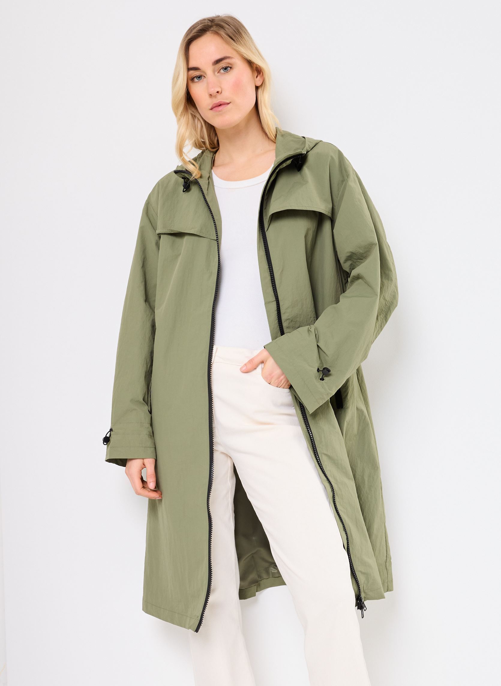Winterjas BYANETTA PARKA COAT dames groen B-Young Winterjas BYANETTA PARKA COAT dames groen Four Leaf Clover