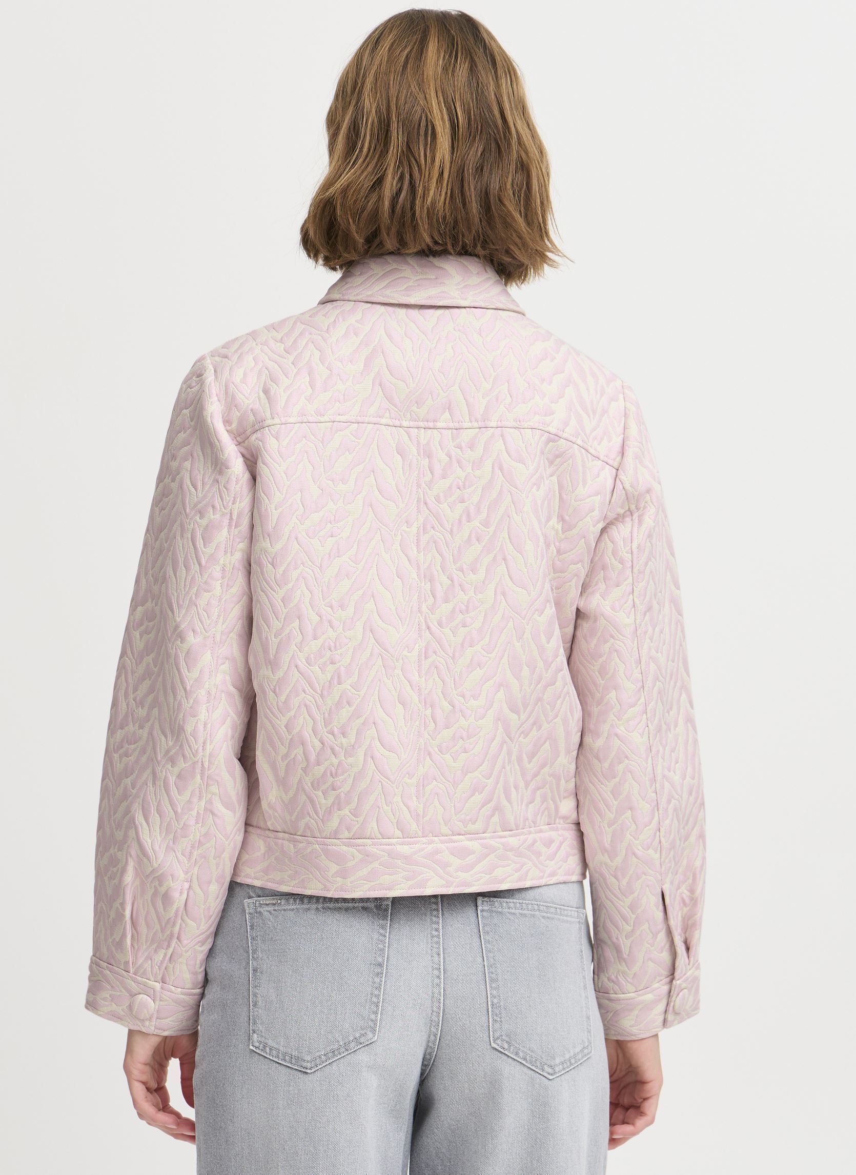 Vestes BYDALANI JACKET femme rose B-Young Vestes BYDALANI JACKET femme rose Roseate Jaquard Mix