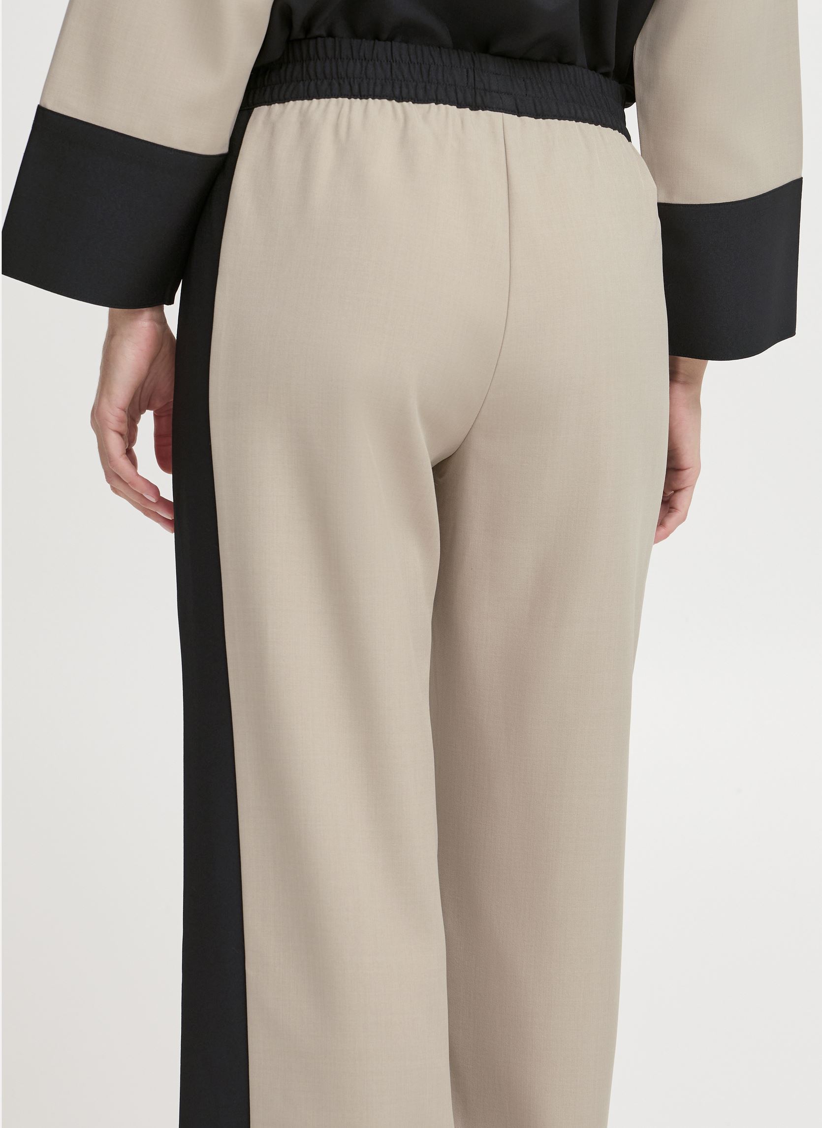 Pantalons larges BYIDDE PANTS femme beige B-Young Pantalons larges BYIDDE PANTS femme beige Humus Mix