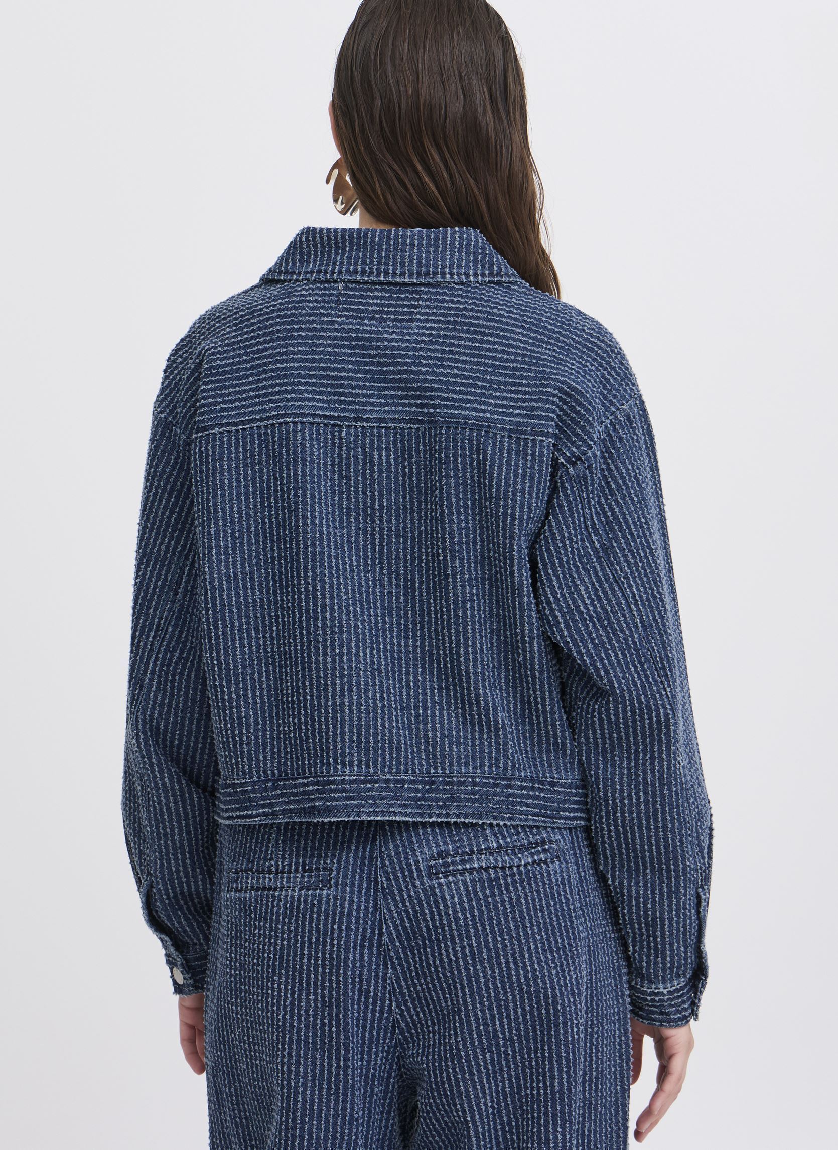 Vestes en jean BYKANILLA JACKET femme bleu B-Young Vestes en jean BYKANILLA JACKET femme bleu Mid Blue Denim