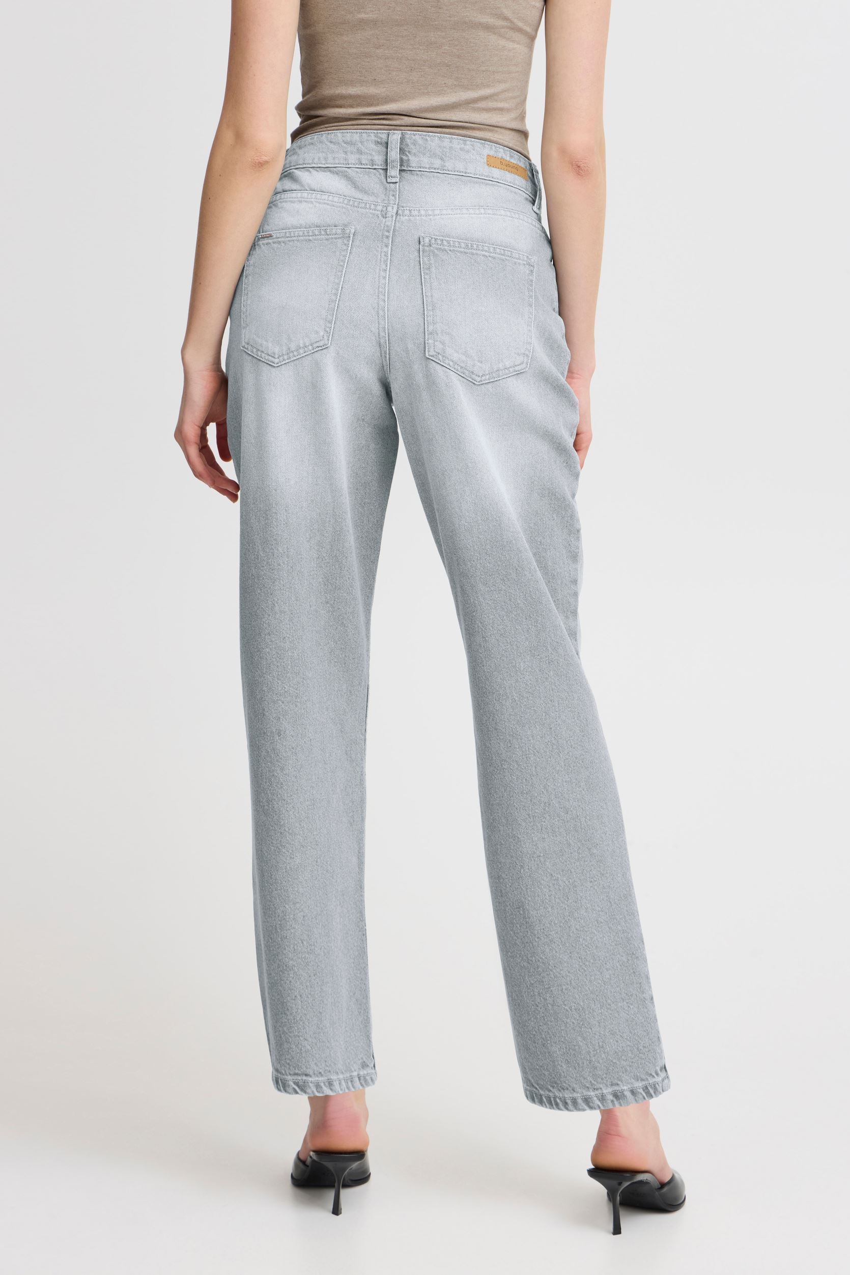 Wijde jeans / Flared Jeans BYLARITA JEANS dames grijs B-Young Wijde jeans / Flared Jeans BYLARITA JEANS dames grijs LIGHT GREY DENIM