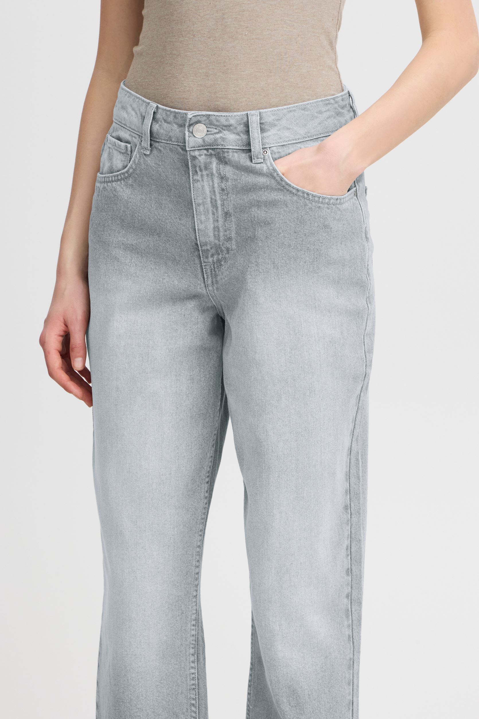 Wijde jeans / Flared Jeans BYLARITA JEANS dames grijs B-Young Wijde jeans / Flared Jeans BYLARITA JEANS dames grijs LIGHT GREY DENIM