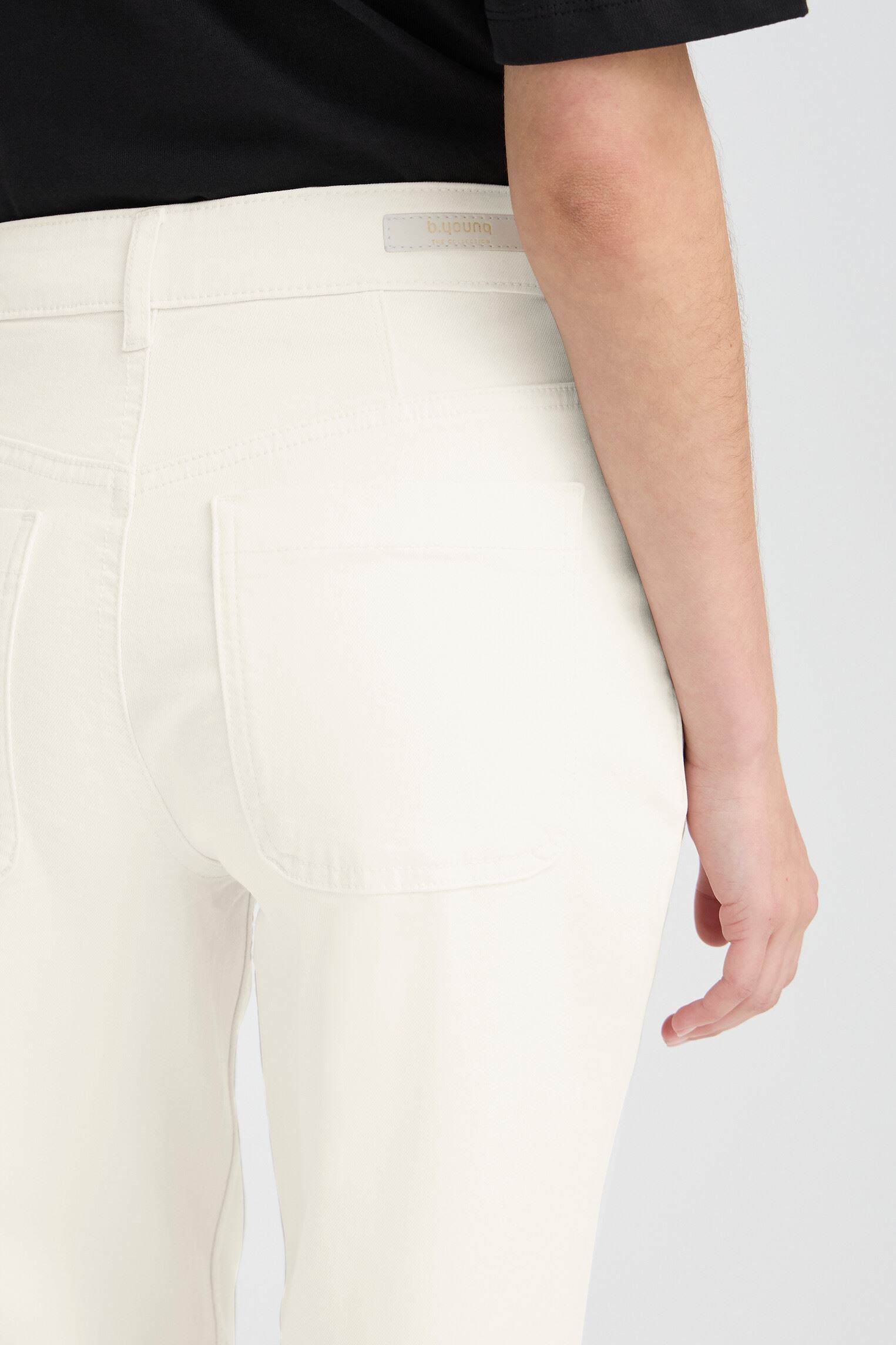 Flared Jeans BYLYDIA POCKET JEANS damen weiß B-Young Flared Jeans BYLYDIA POCKET JEANS damen weiß Marshmallow