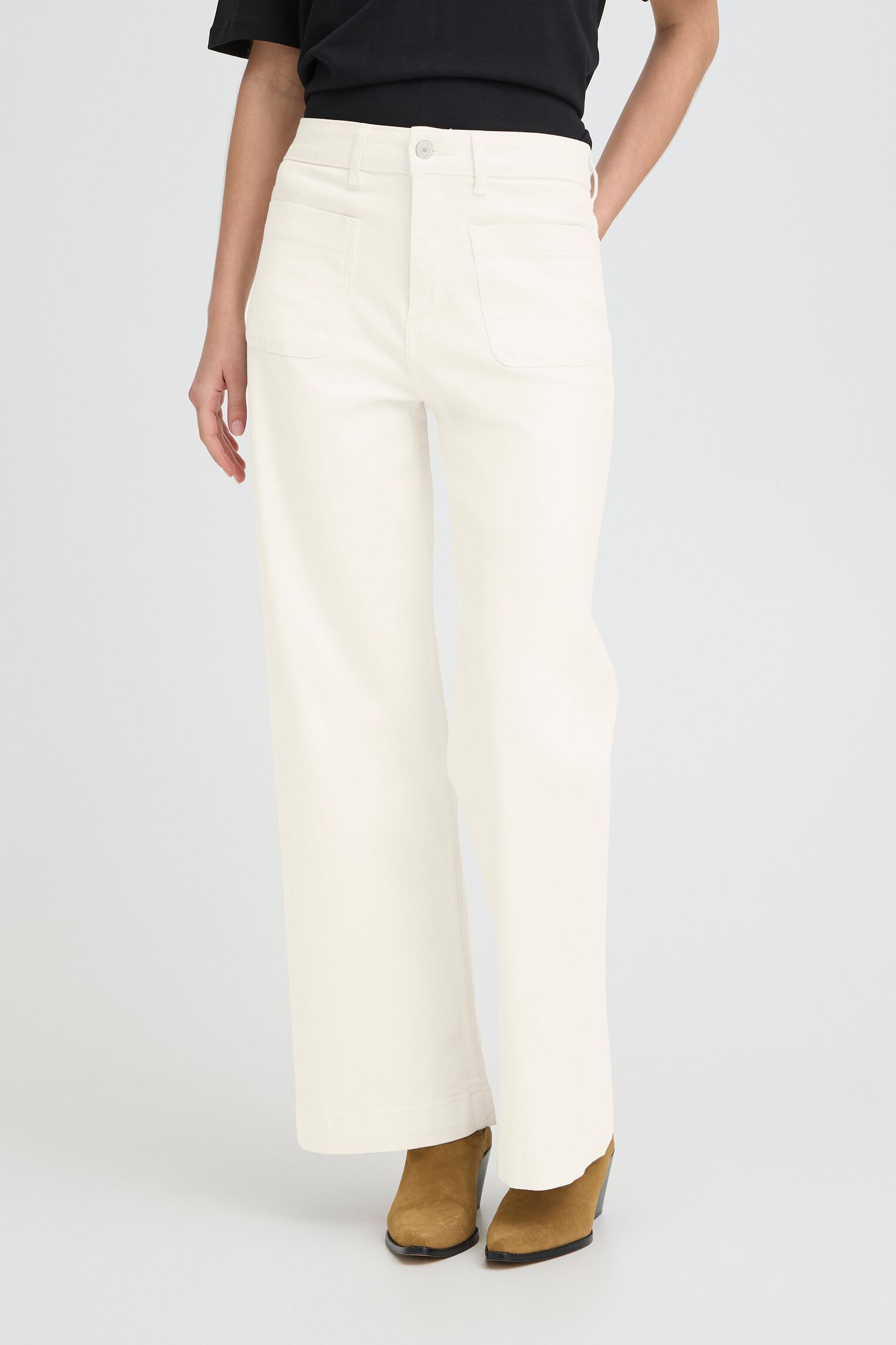 Flared Jeans BYLYDIA POCKET JEANS damen weiß B-Young Flared Jeans BYLYDIA POCKET JEANS damen weiß Marshmallow