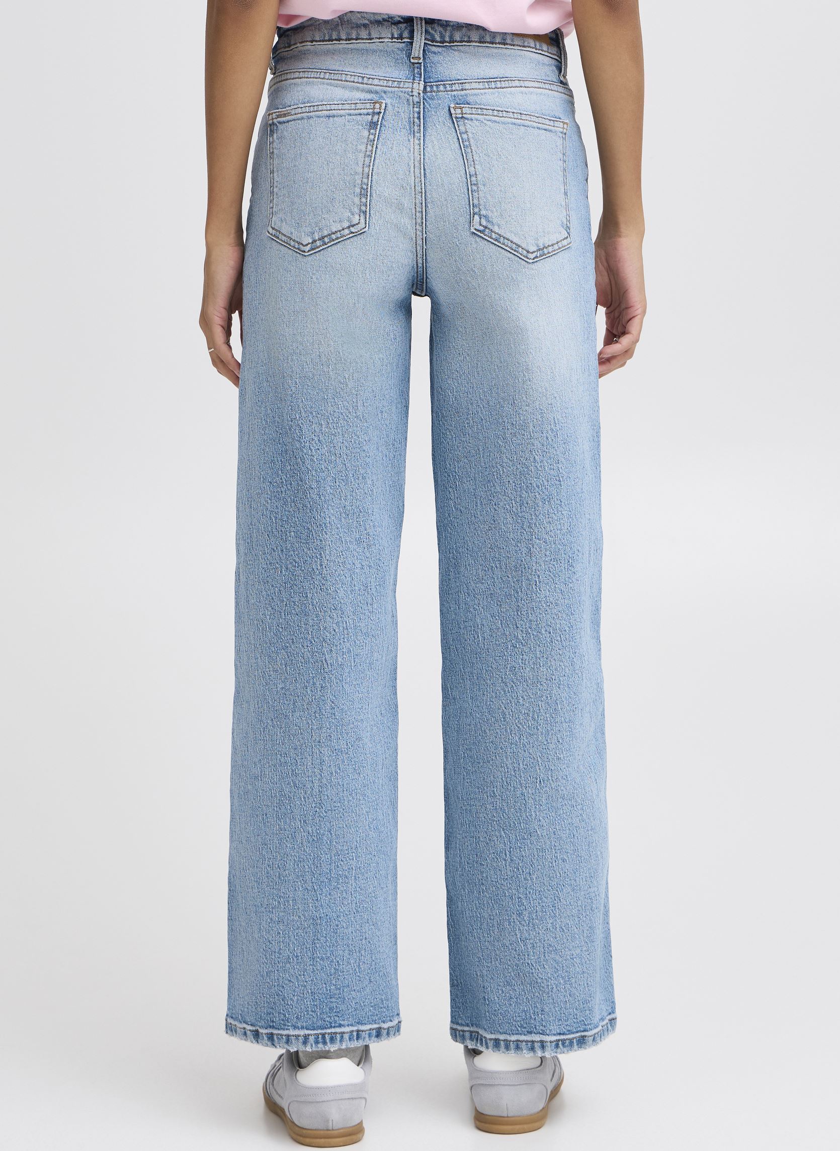Wijde jeans / Flared Jeans BYKYJLA LONG JEANS dames blauw B-Young Wijde jeans / Flared Jeans BYKYJLA LONG JEANS dames blauw Mid Blue Denim