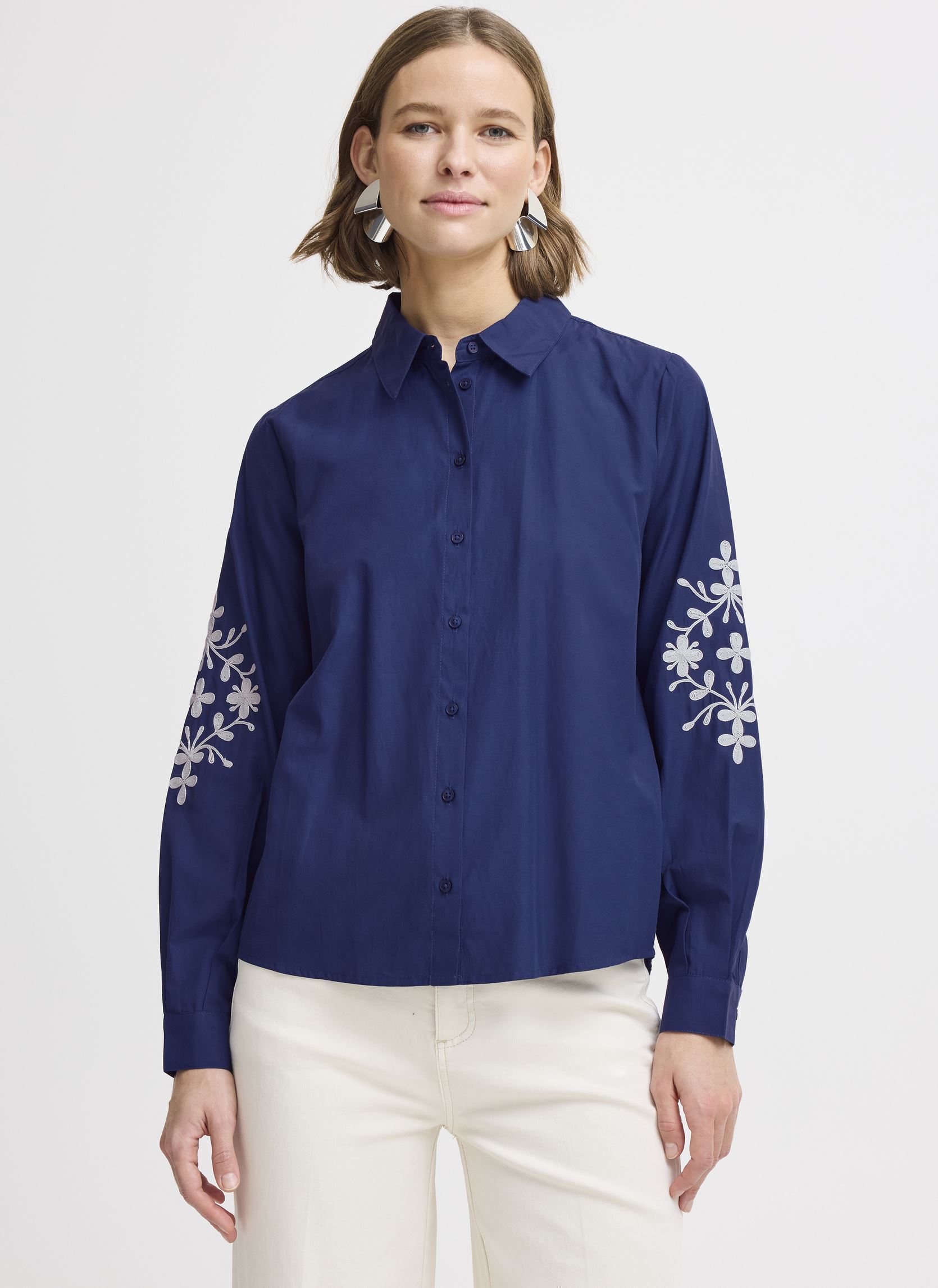 Langarm-Hemden BYHETILA SHIRT 3 damen blau B-Young Langarm-Hemden BYHETILA SHIRT 3 damen blau Medieval Blue