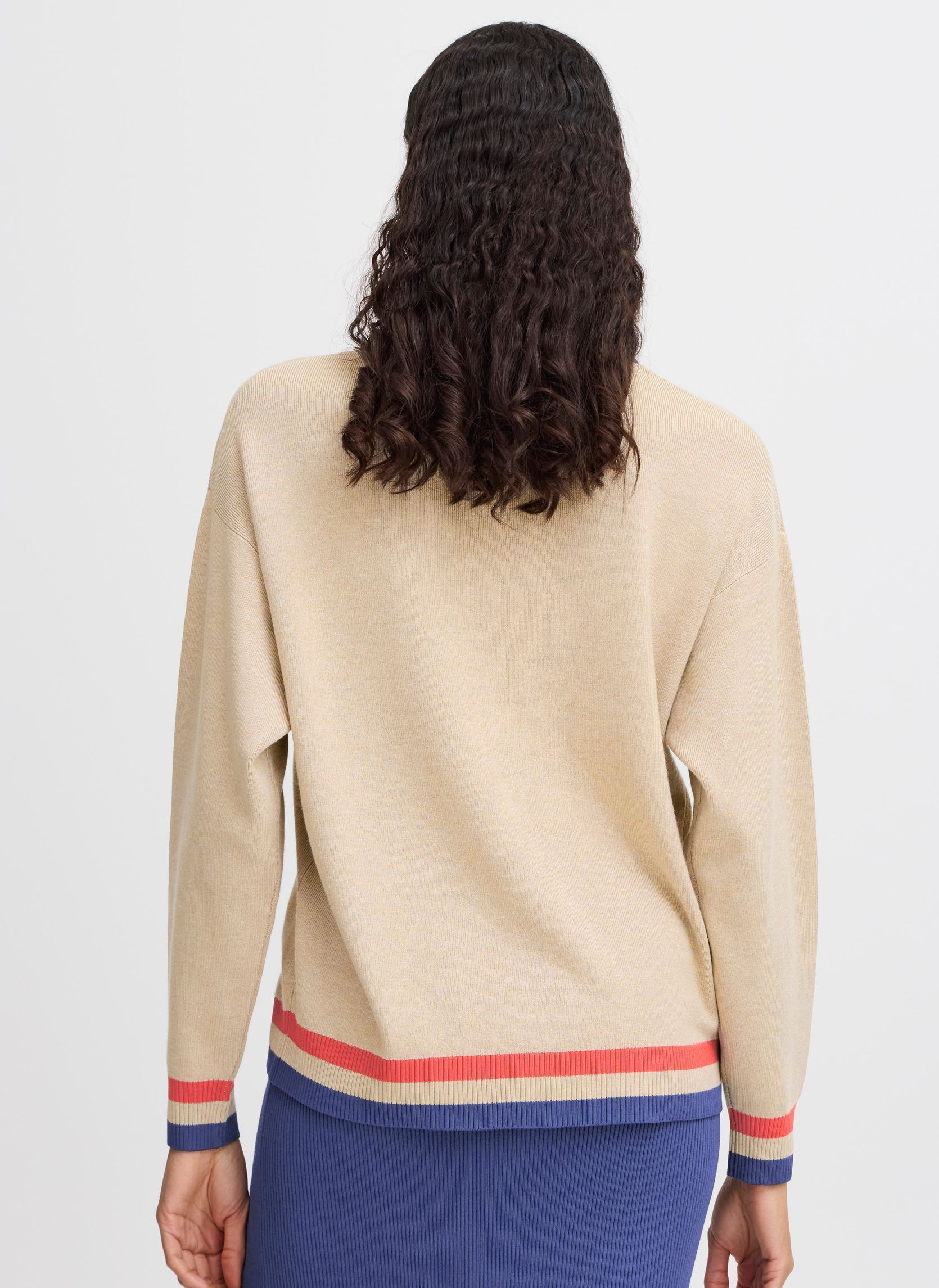 Gilet BYMMORLA CARDIGAN donna beige B-Young Gilet BYMMORLA CARDIGAN donna beige HUMUS MIX
