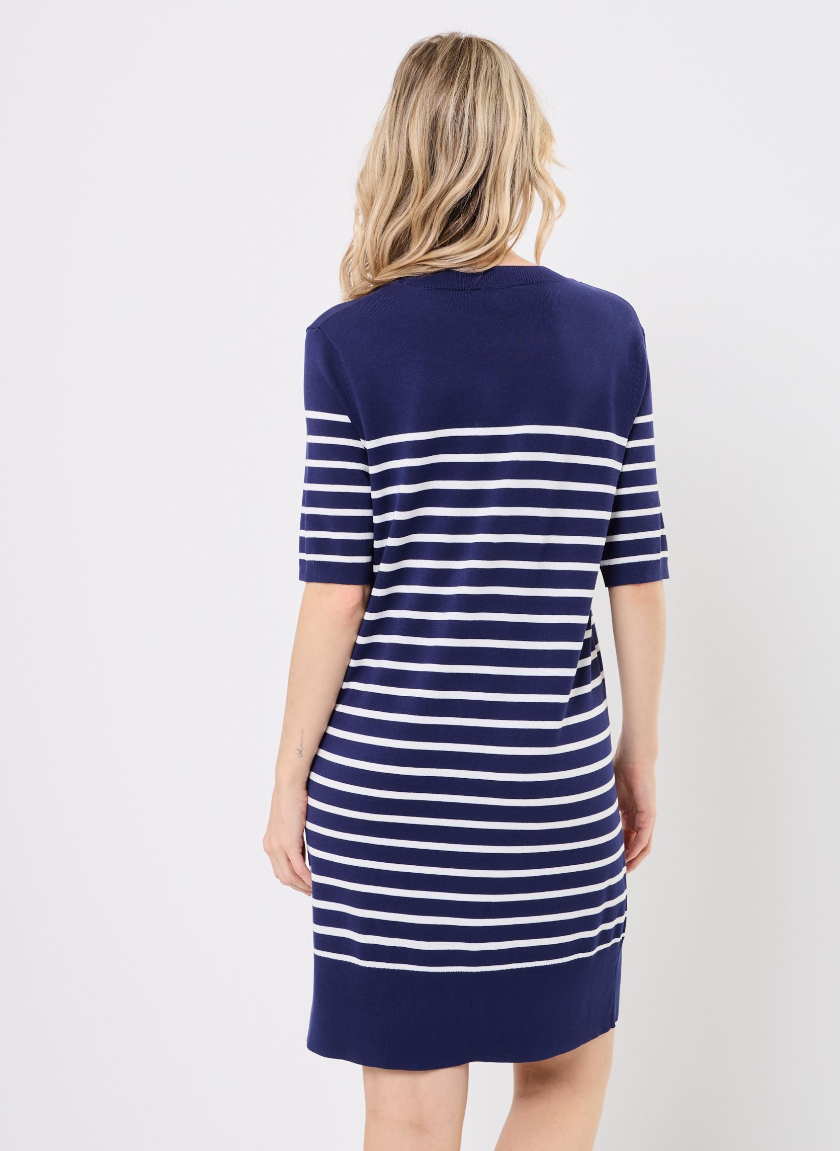 Kleider BYMMORLA SS DRESS damen blau B-Young Kleider BYMMORLA SS DRESS damen blau Medieval Blue Mix