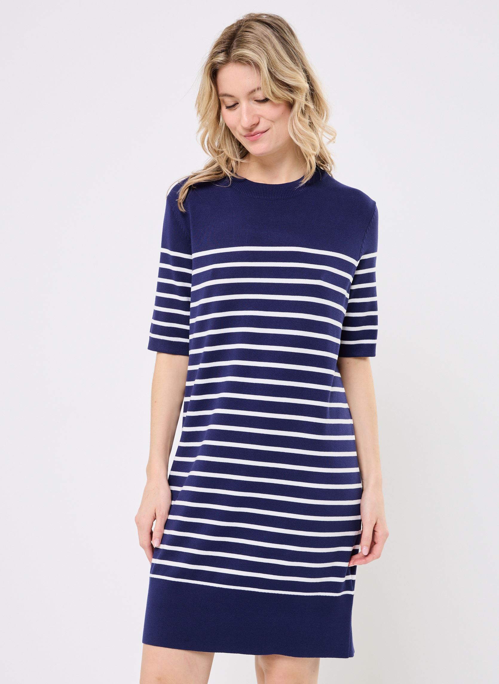 Kleider BYMMORLA SS DRESS damen blau B-Young Kleider BYMMORLA SS DRESS damen blau Medieval Blue Mix