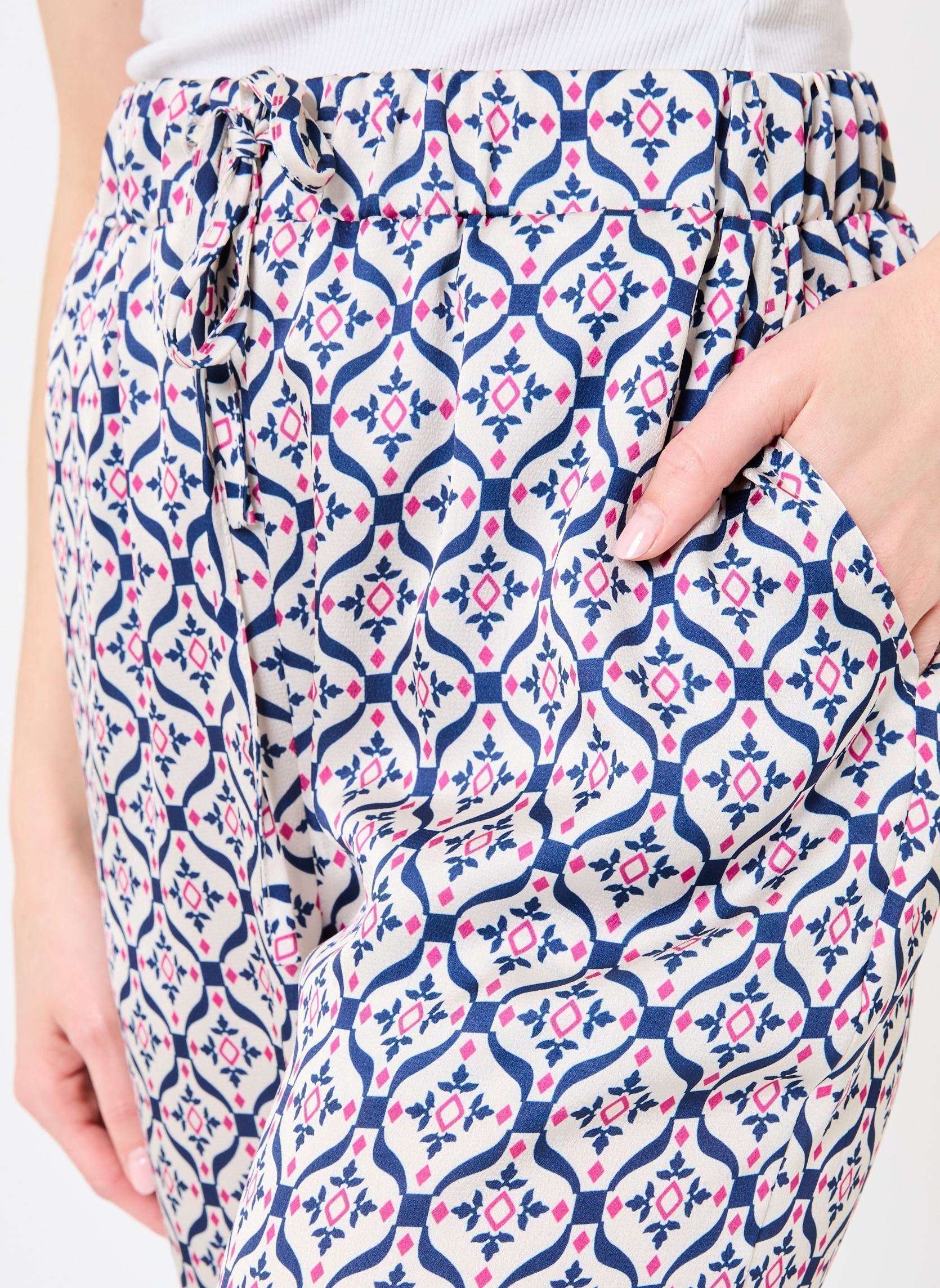 Pantalons droit BYHERNINA PANTS - femme multicolore B-Young Pantalons droit BYHERNINA PANTS - femme multicolore Birch Mix