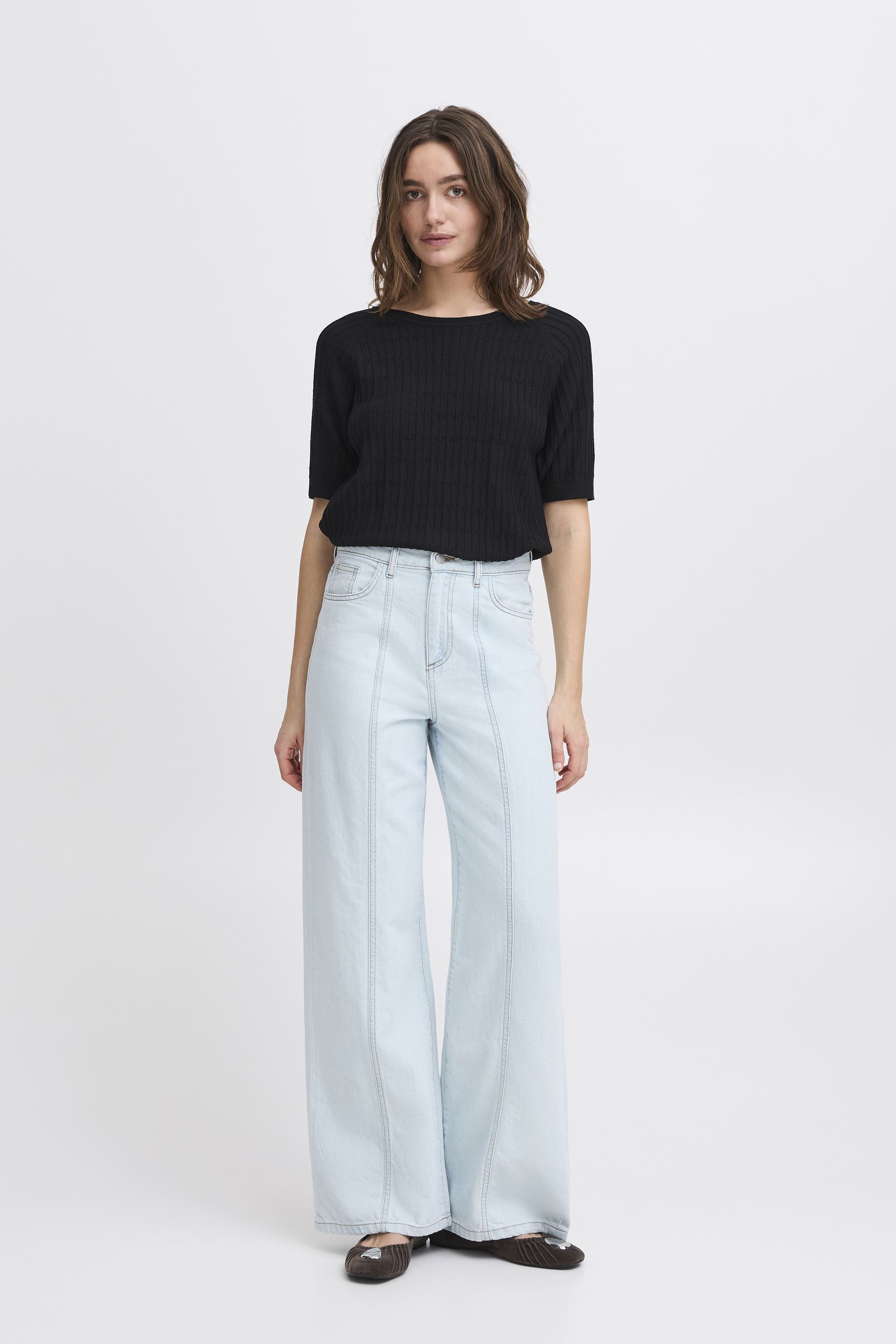 Pulls BYOMANJA POINTELLE JUMPER - femme noir B-Young Pulls BYOMANJA POINTELLE JUMPER - femme noir Black