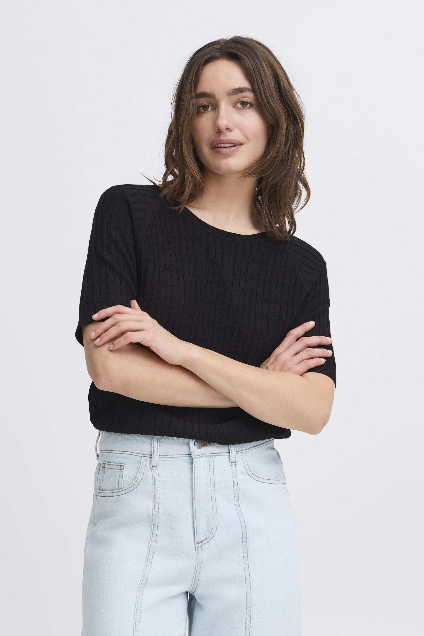 Pulls BYOMANJA POINTELLE JUMPER - femme noir B-Young Pulls BYOMANJA POINTELLE JUMPER - femme noir Black