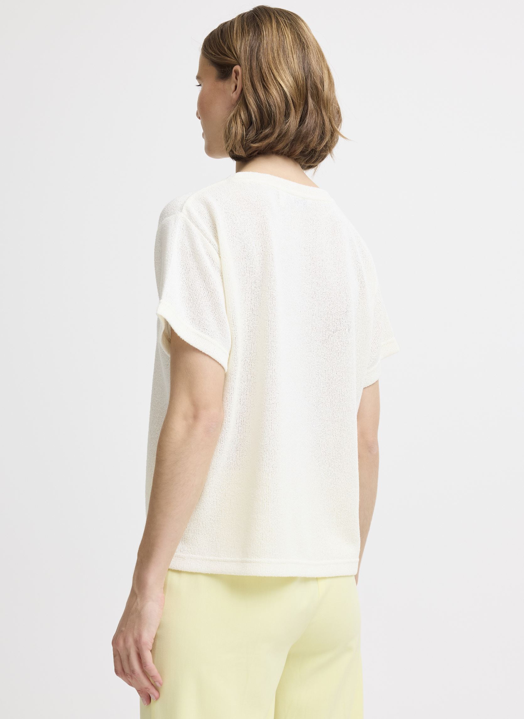 Tee-shirts manches courtes BYSIF TSHIRT - femme blanc B-Young Tee-shirts manches courtes BYSIF TSHIRT - femme blanc Marshmallow