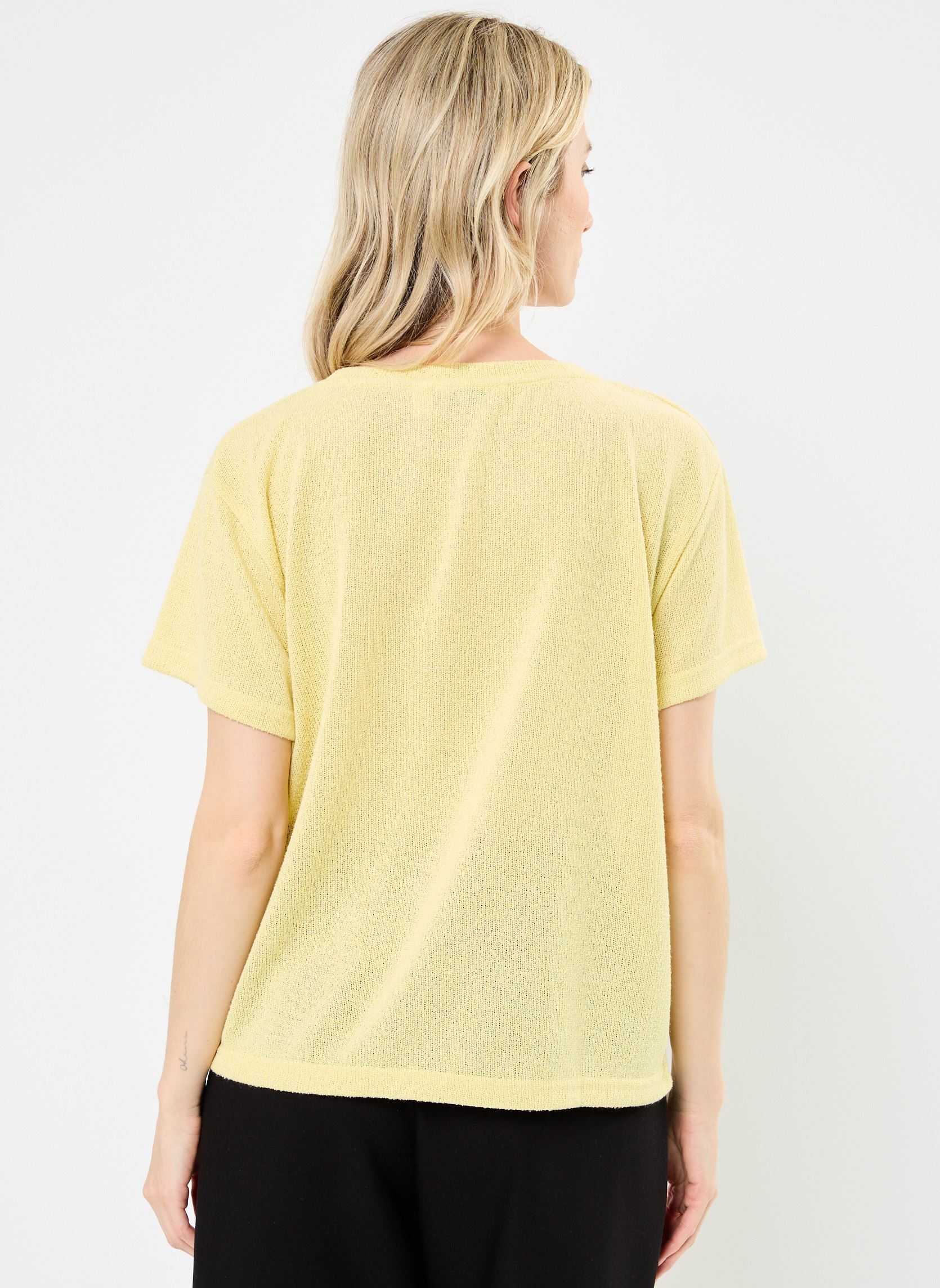 Tee-shirts manches courtes BYSIF TSHIRT - femme jaune B-Young Tee-shirts manches courtes BYSIF TSHIRT - femme jaune Lemon Grass