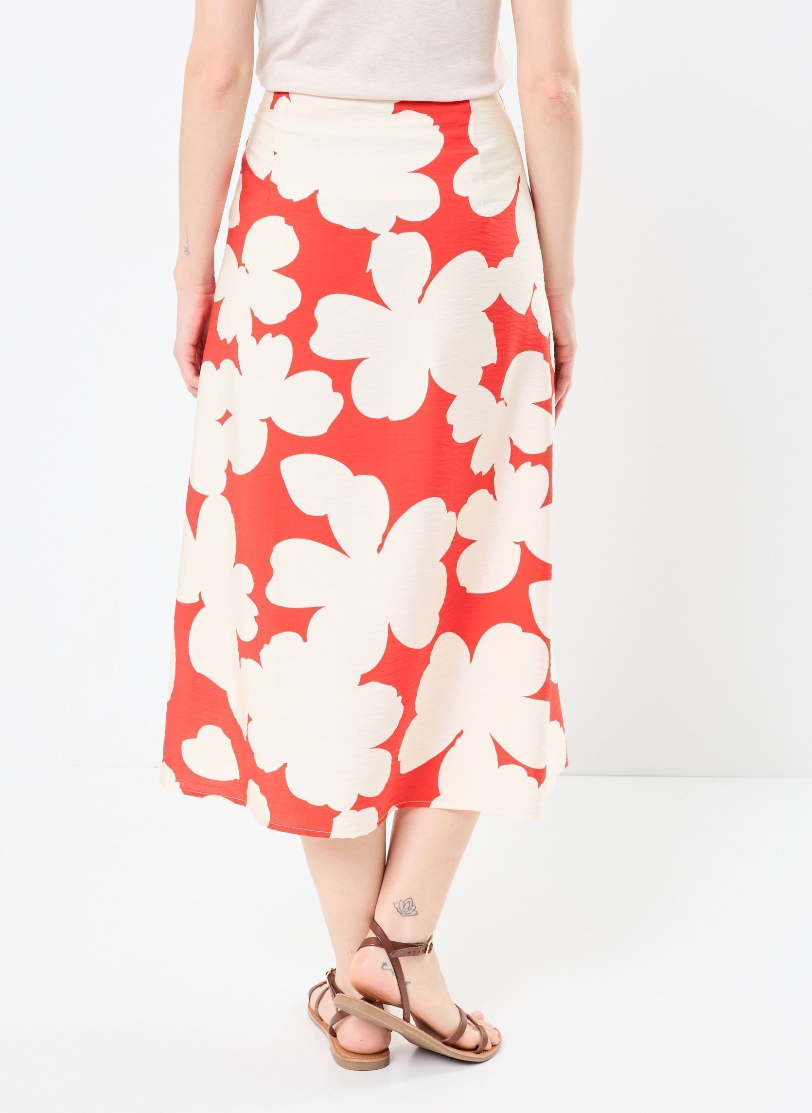 Lange Röcke BYIBINE SKIRT 3 - damen rot B-Young Lange Röcke BYIBINE SKIRT 3 - damen rot Flame Flower Mix