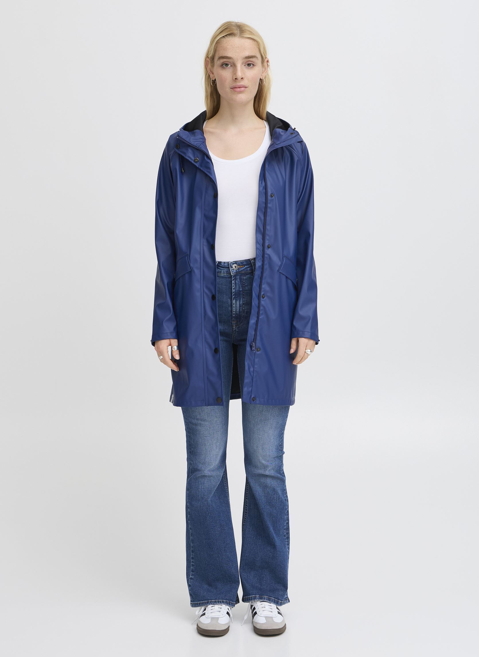 Winterjas IhtaziI Ja dames blauw Ichi Winterjas IhtaziI Ja dames blauw Medieval Blue
