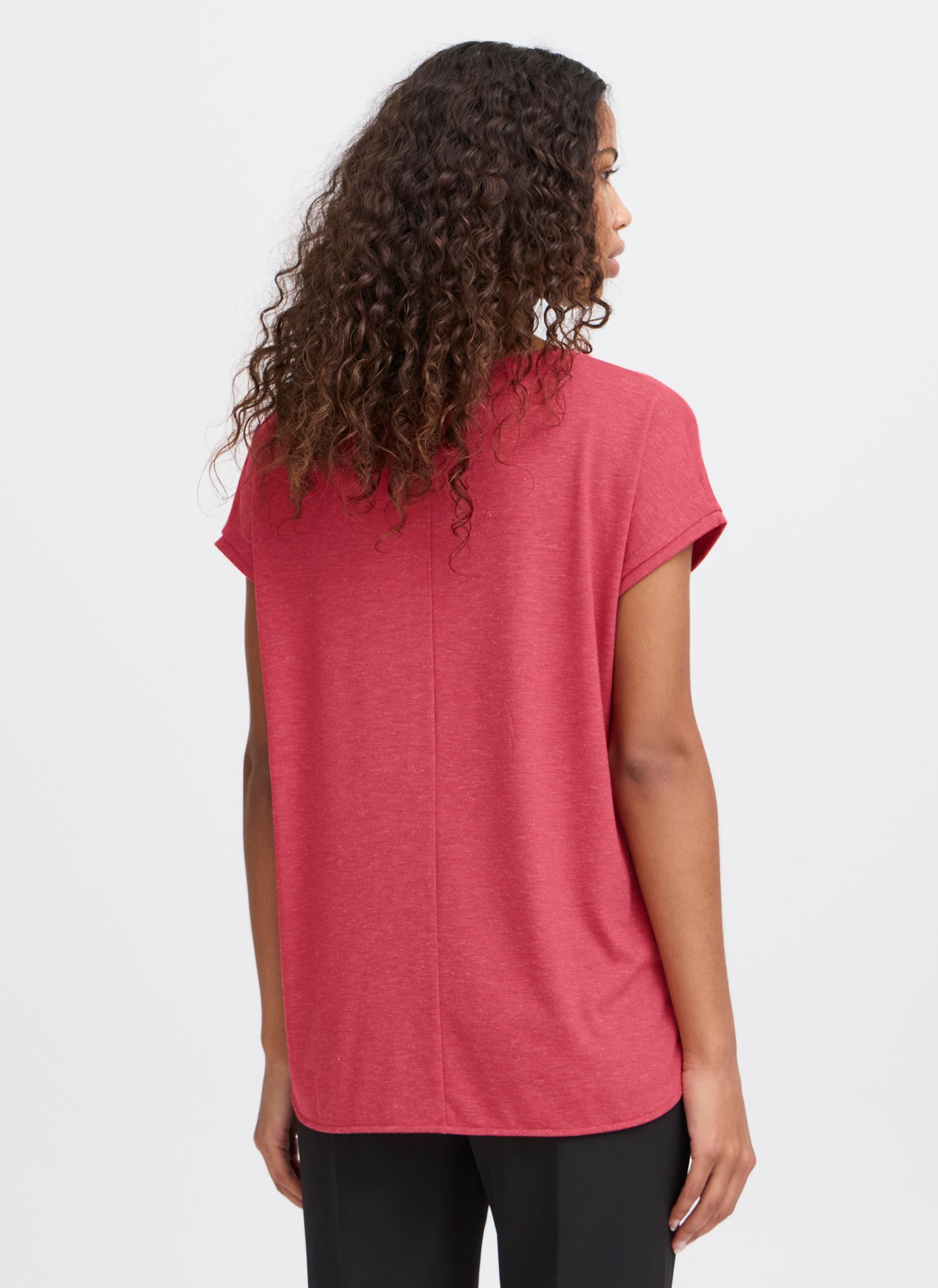 Tee-shirts manches courtes IHREBEL SS6 femme rose Ichi Tee-shirts manches courtes IHREBEL SS6 femme rose HOLLY BERRY