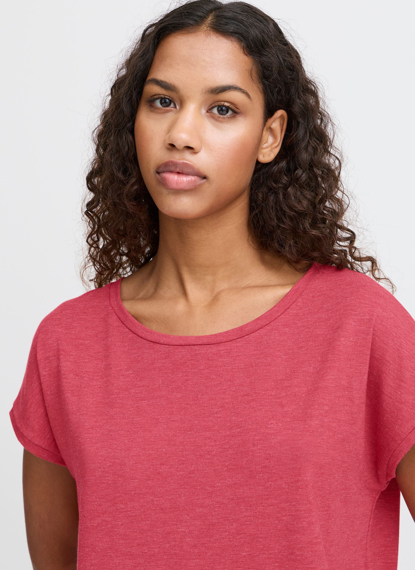 Tee-shirts manches courtes IHREBEL SS6 femme rose Ichi Tee-shirts manches courtes IHREBEL SS6 femme rose HOLLY BERRY