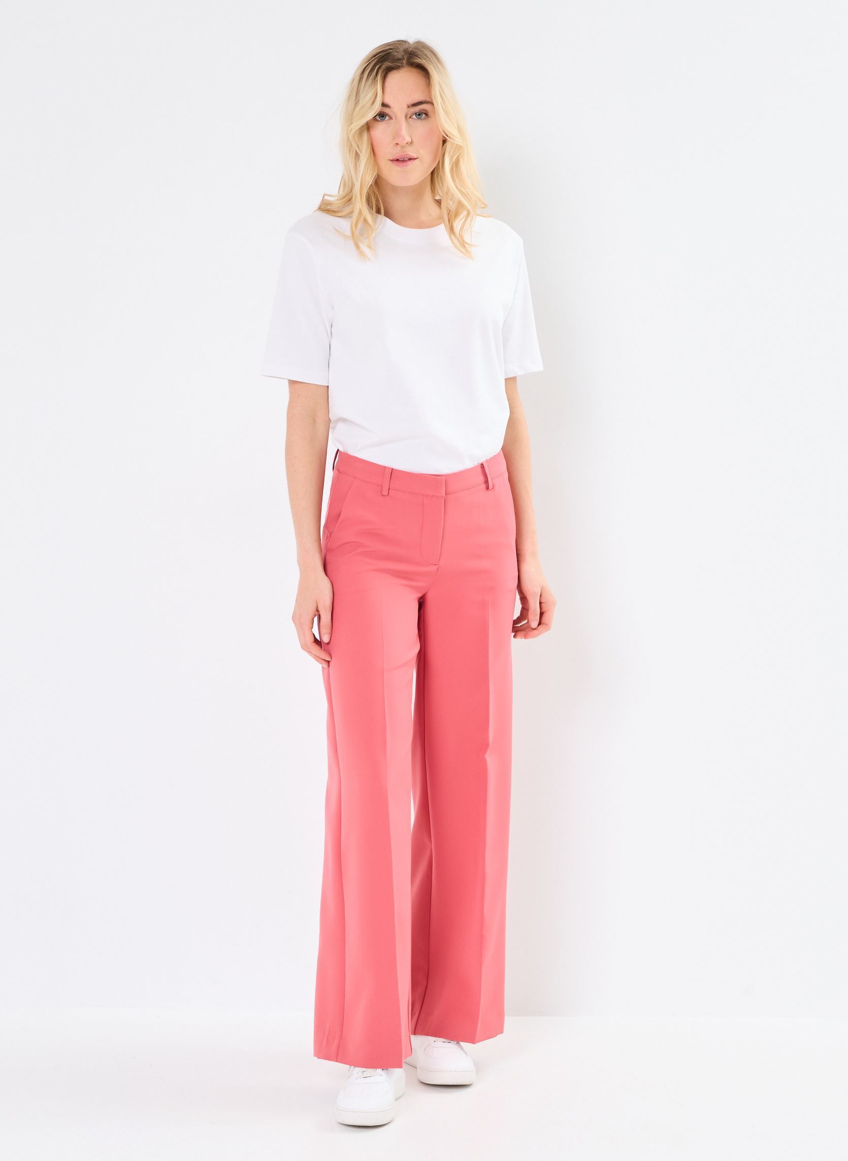 Pantalons larges IHLEXI WIDE PA femme rose Ichi Pantalons larges IHLEXI WIDE PA femme rose Holly Berry