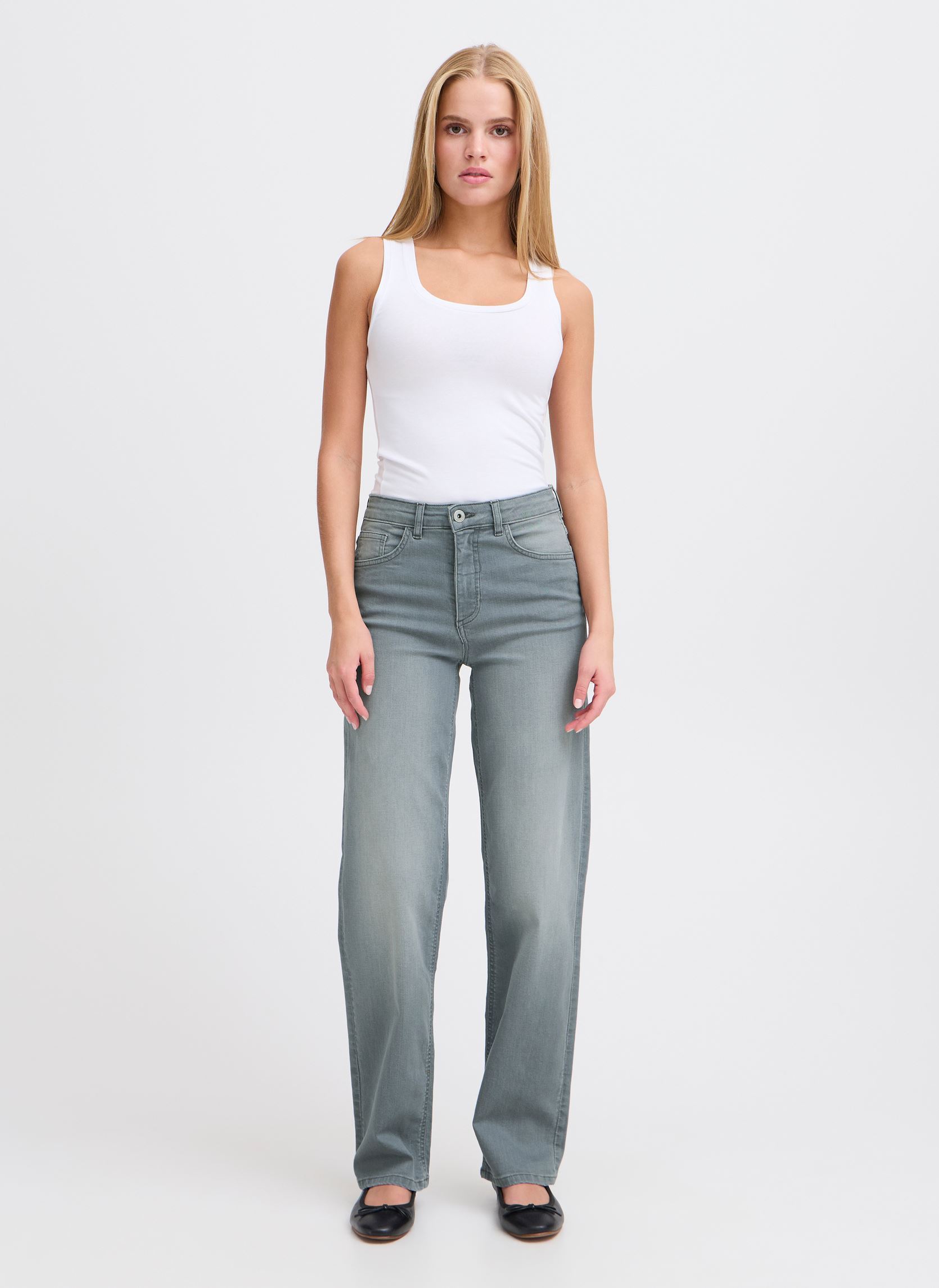Jeans diritti IHTWIGGY STRAIGHT donna grigio Ichi Jeans diritti IHTWIGGY STRAIGHT donna grigio Light grey wash