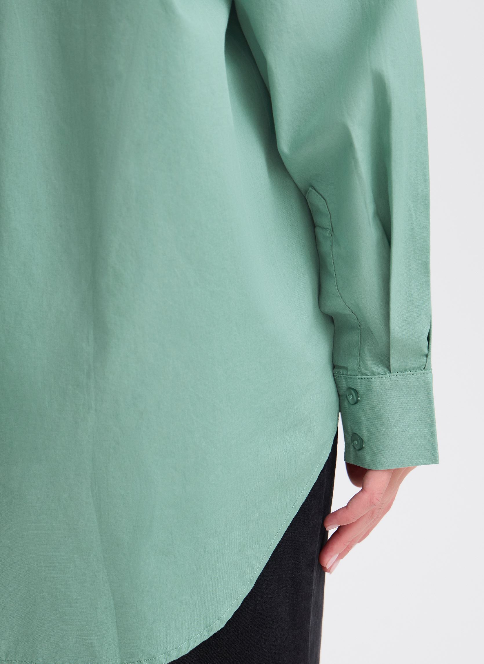 Chemises manches longues IHESTAMA SH femme vert Ichi Chemises manches longues IHESTAMA SH femme vert Beryl Green