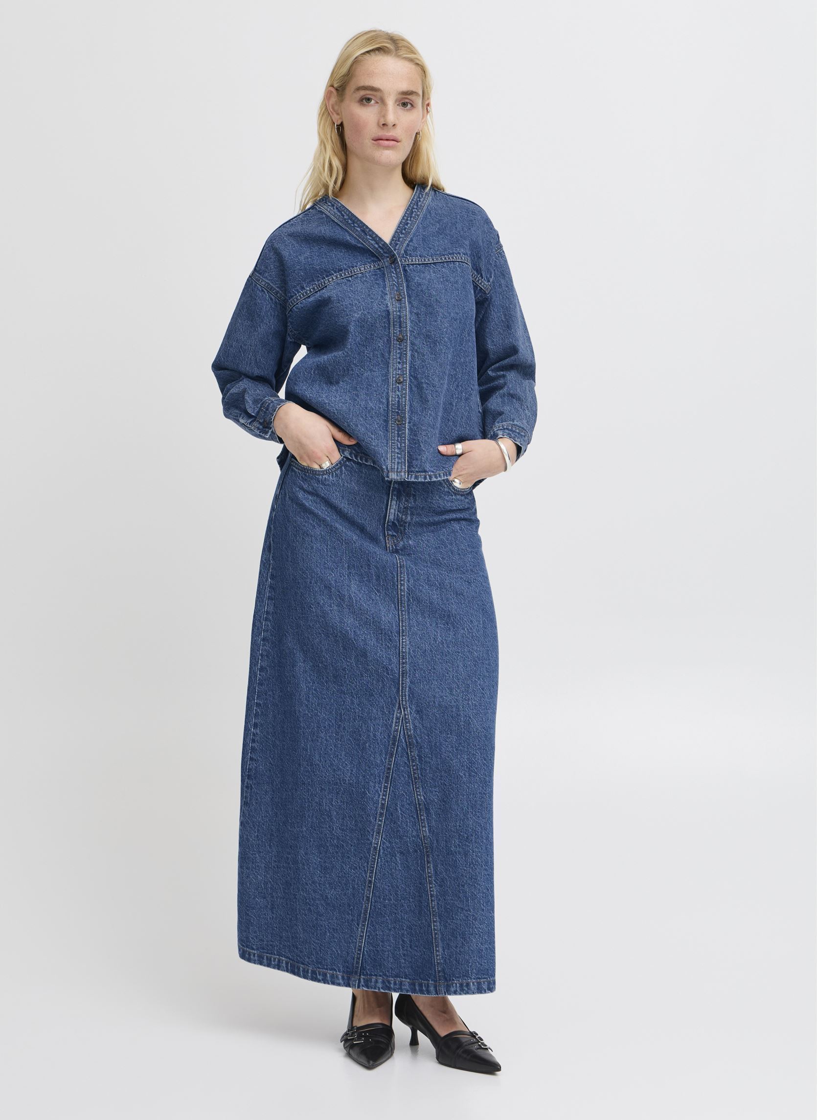 Jeansjacken IHAVENY SH damen blau Ichi Jeansjacken IHAVENY SH damen blau MEDIUM BLUE