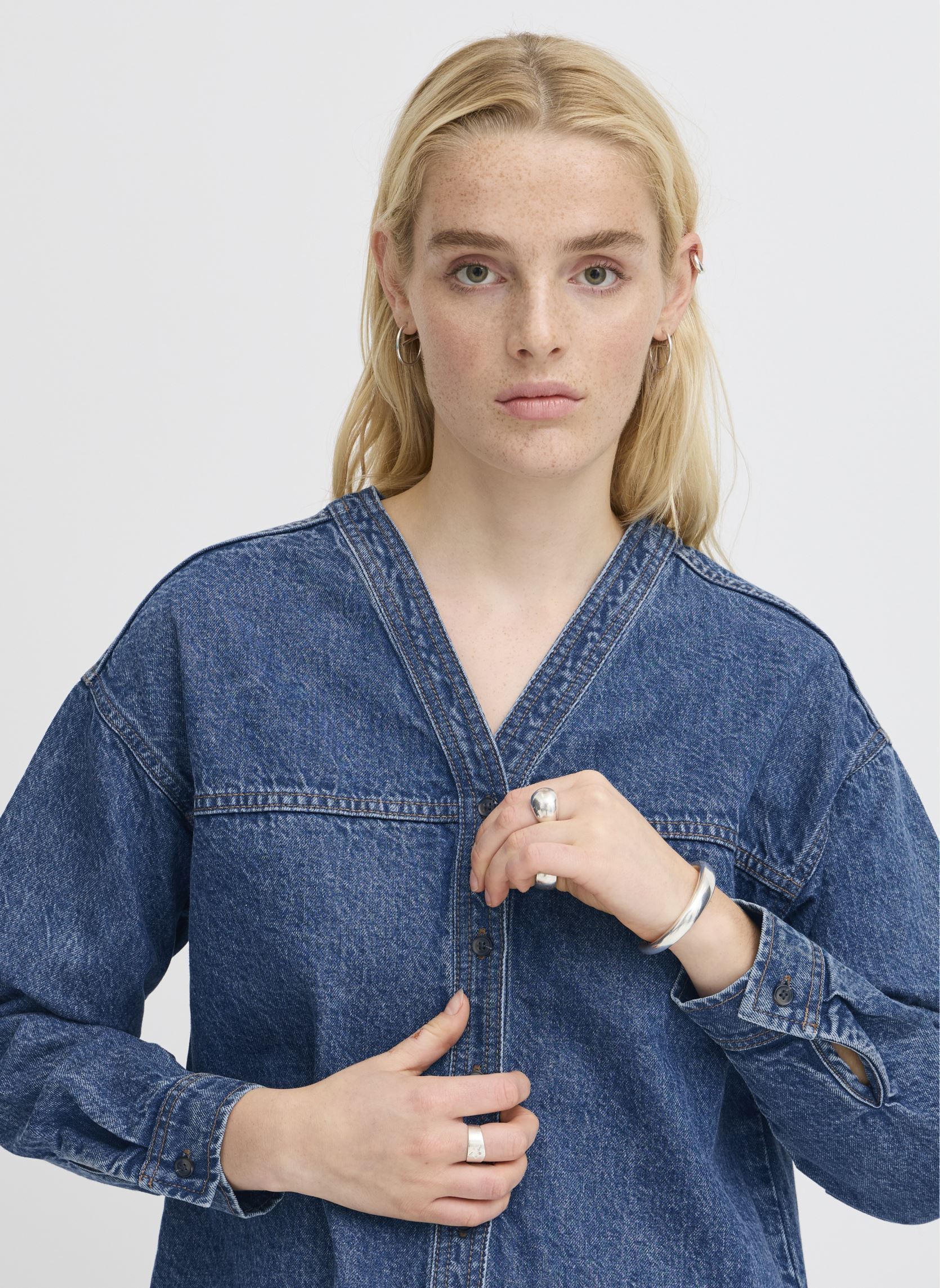 Jeansjacken IHAVENY SH damen blau Ichi Jeansjacken IHAVENY SH damen blau MEDIUM BLUE