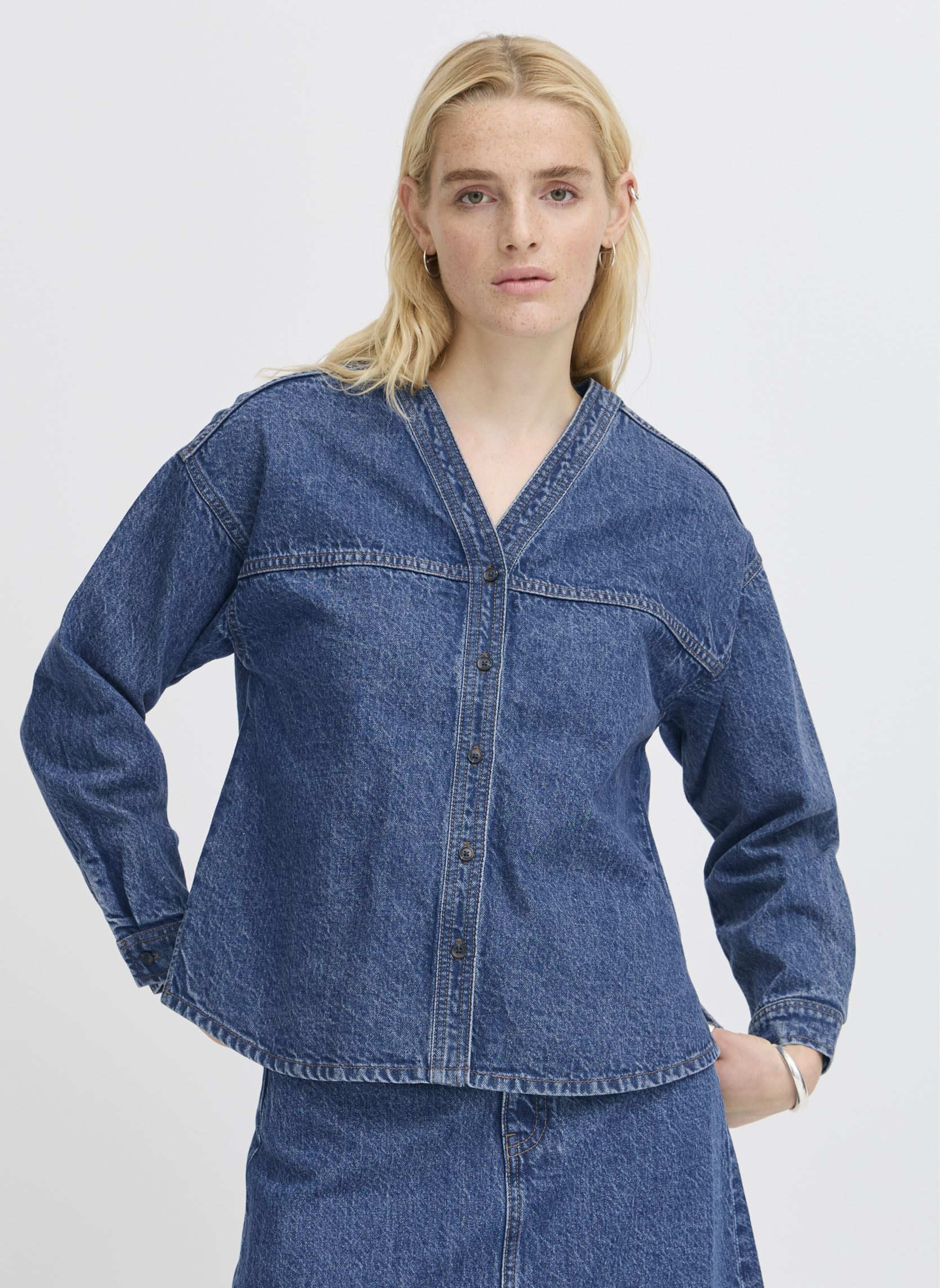 Jeansjacken IHAVENY SH damen blau Ichi Jeansjacken IHAVENY SH damen blau MEDIUM BLUE
