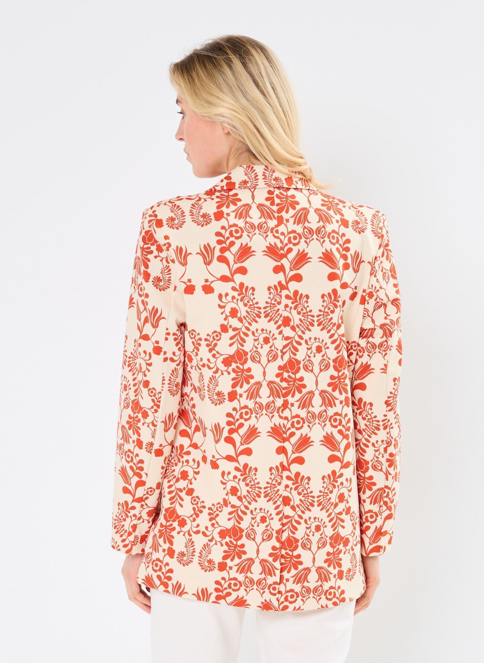 Blazer IHKATE PRINT OVERSIZE BL2 damen rot Ichi Blazer IHKATE PRINT OVERSIZE BL2 damen rot Fiesta Flower aop