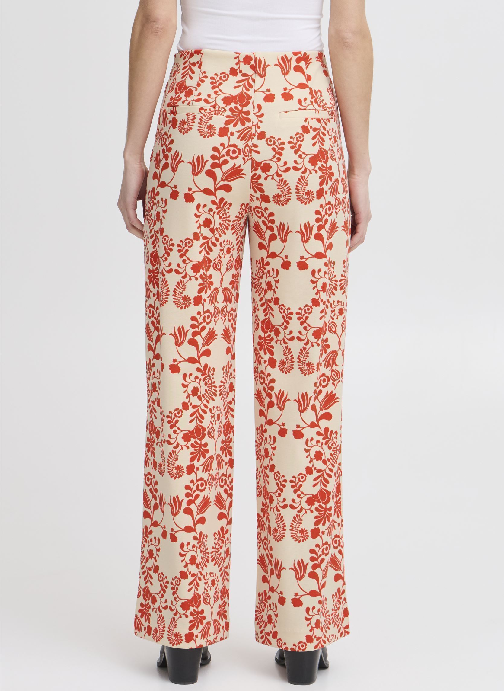 Weite Hosen IHKATE PRINT WIDE PA5 damen rot Ichi Weite Hosen IHKATE PRINT WIDE PA5 damen rot Fiesta Flower aop